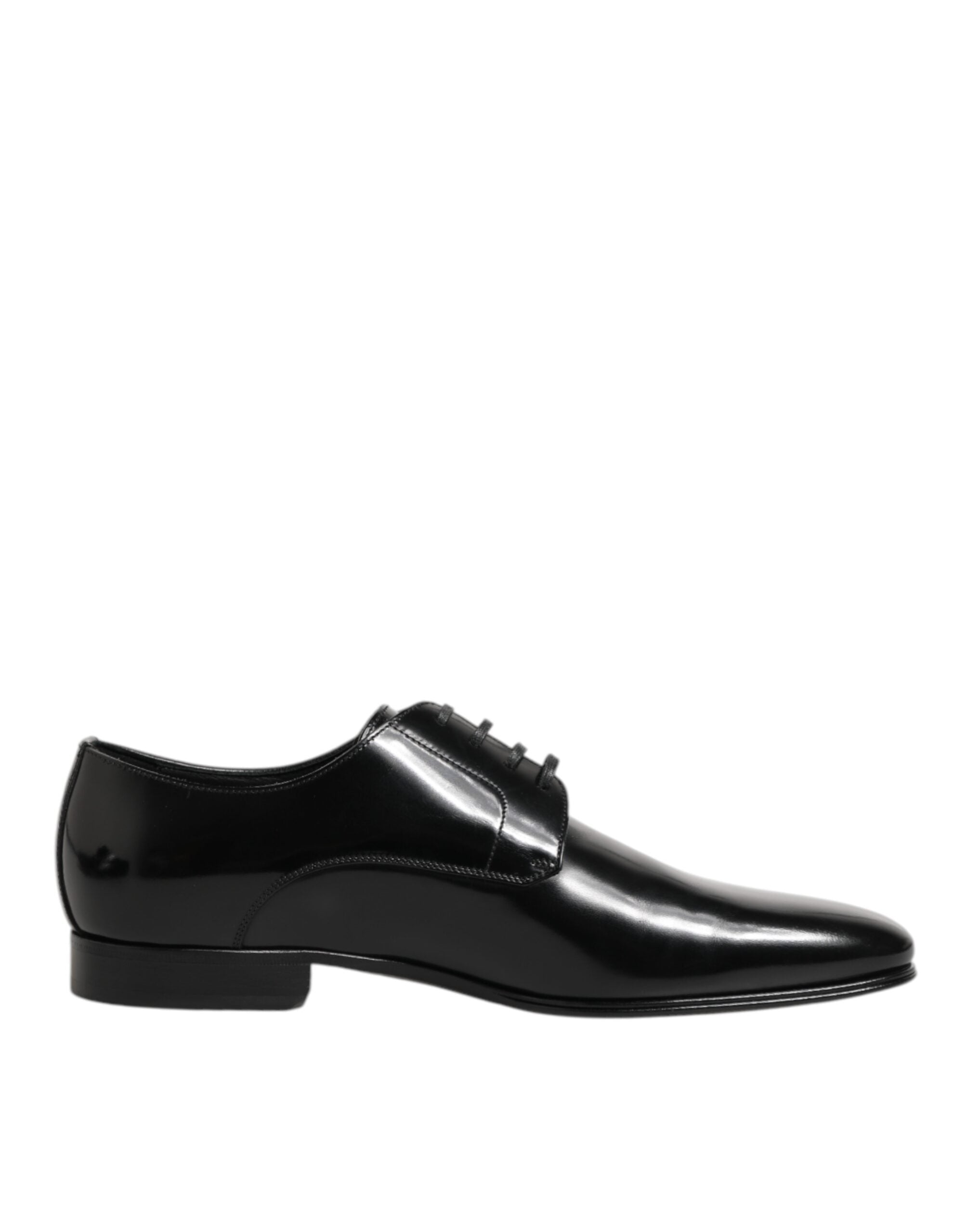 Dolce & Gabbana Schwarze Derby-Schuhe aus Kalbsleder für Herren