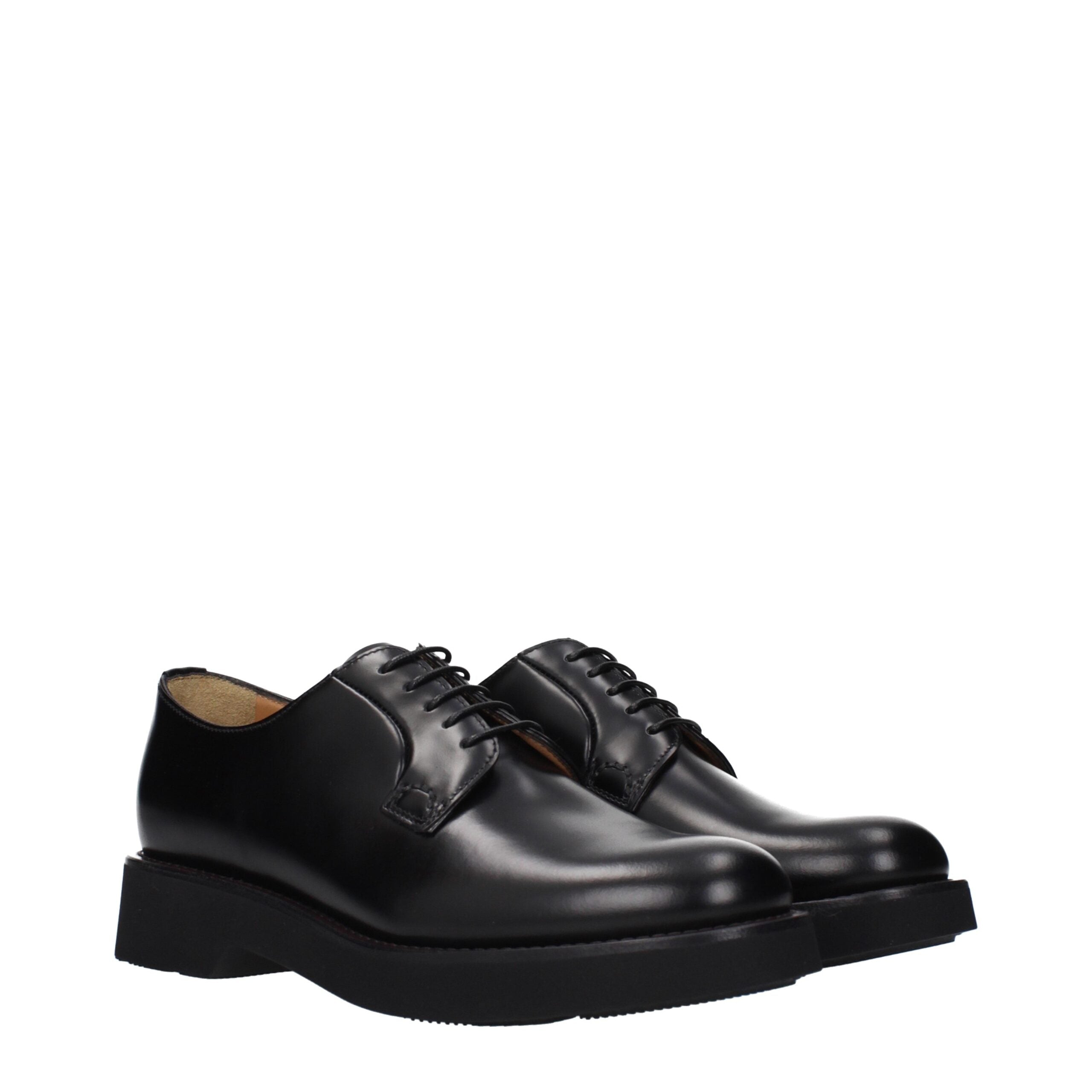 Church's Schwarze Oxford- und Derby-Schuhe aus Leder