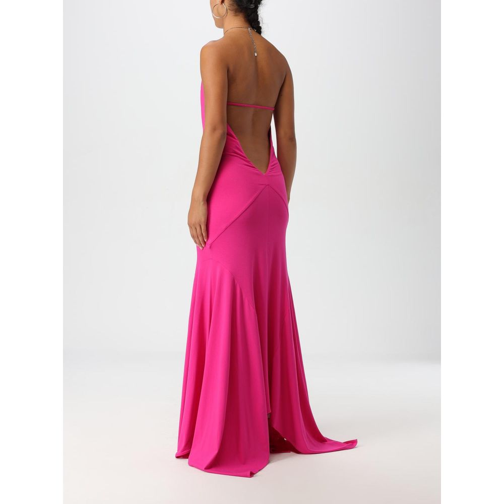 The Attico Cocktailkleid aus Fuchsia-Jersey
