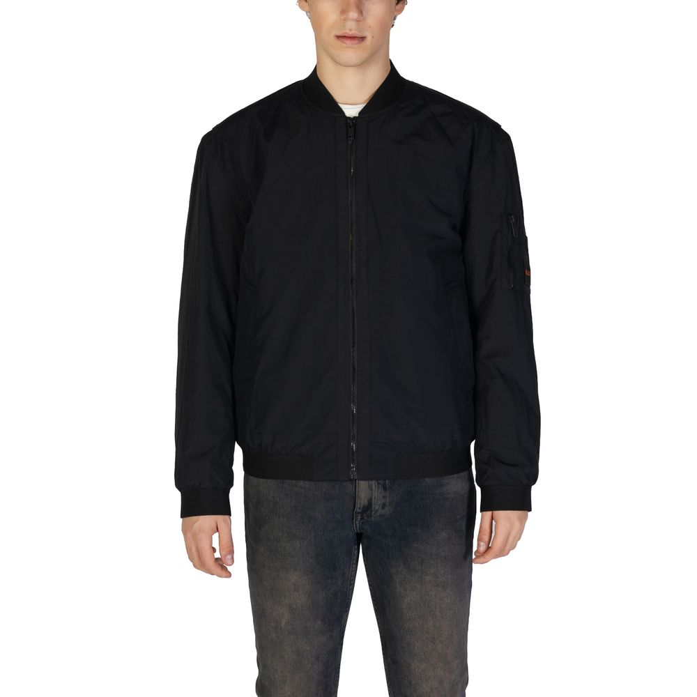 Hugo Boss Schwarzer Bomber aus Polyamid
