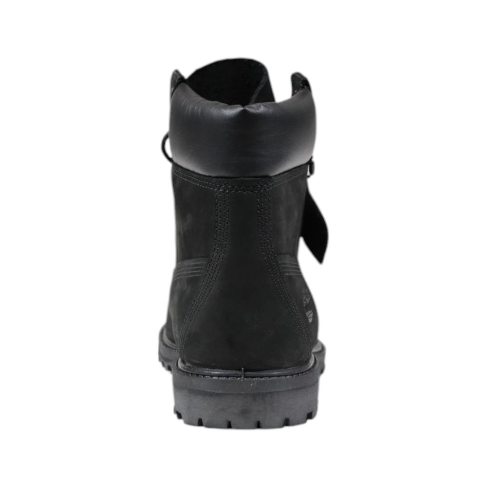 Timberland Schwarze Leder Schnürstiefel