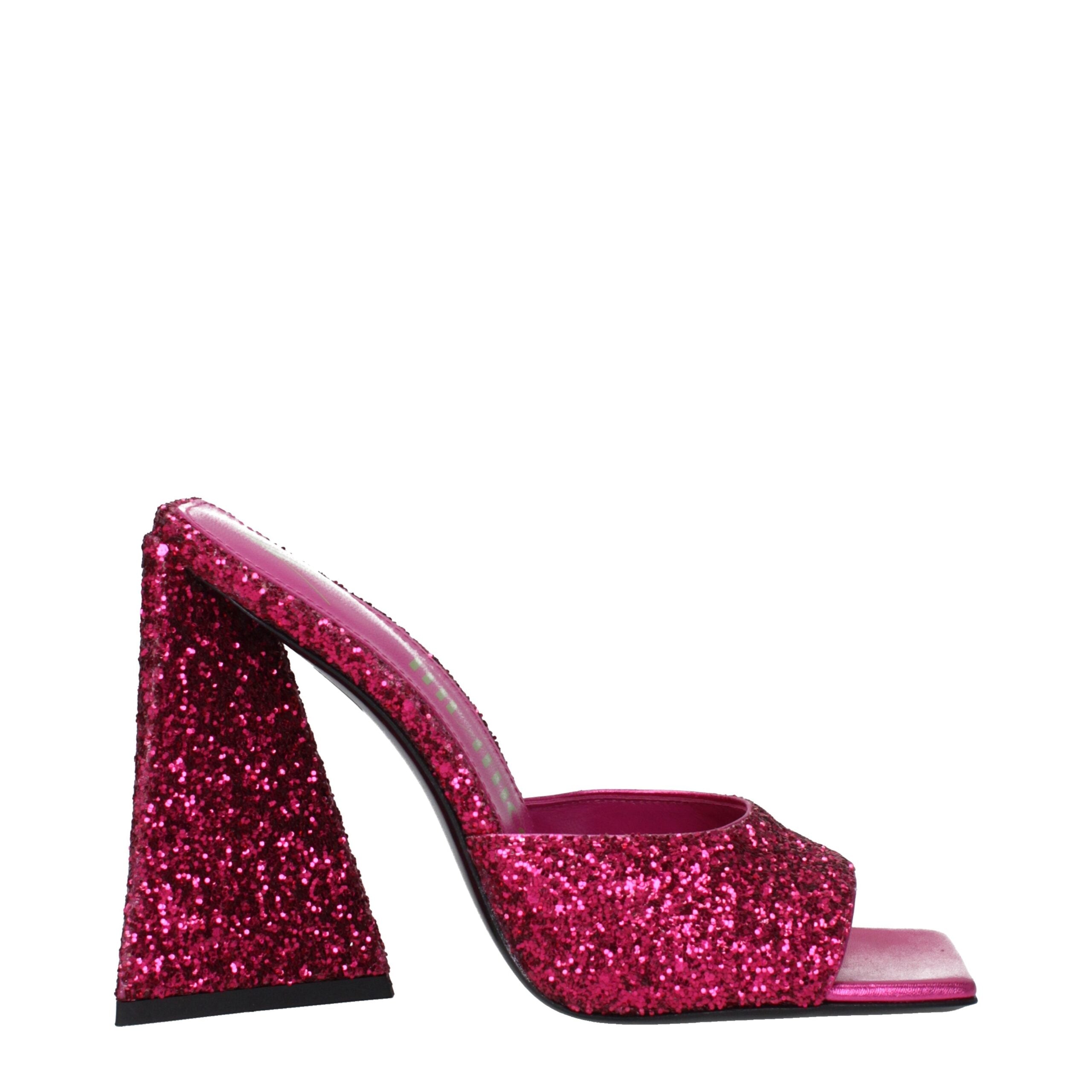 The Attico Rosa Plateausandalen aus Kunststoff