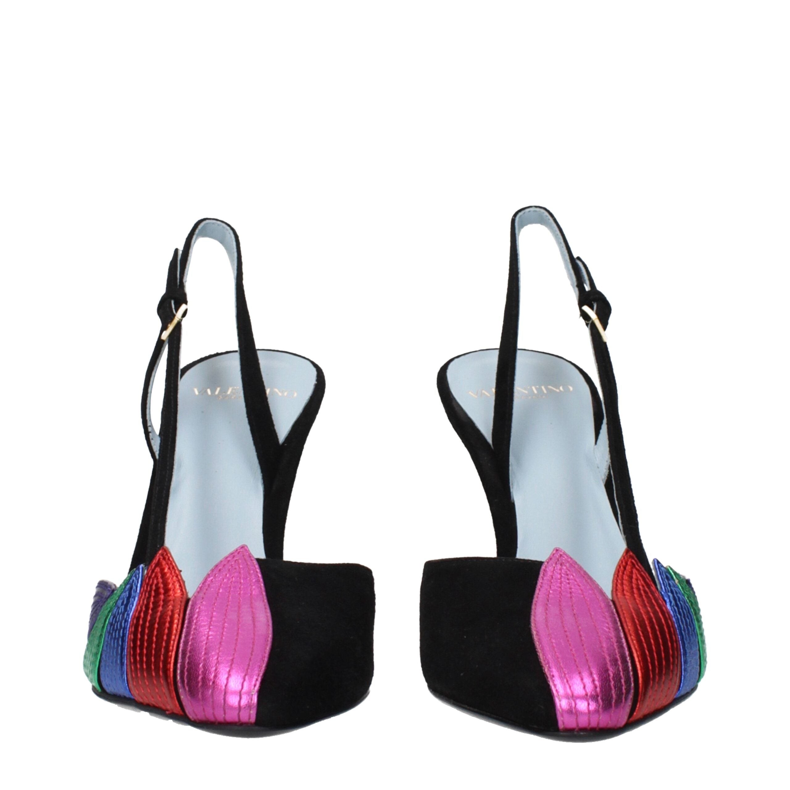 Valentino Garavani Schwarze Leder Pumps mit hohem Absatz