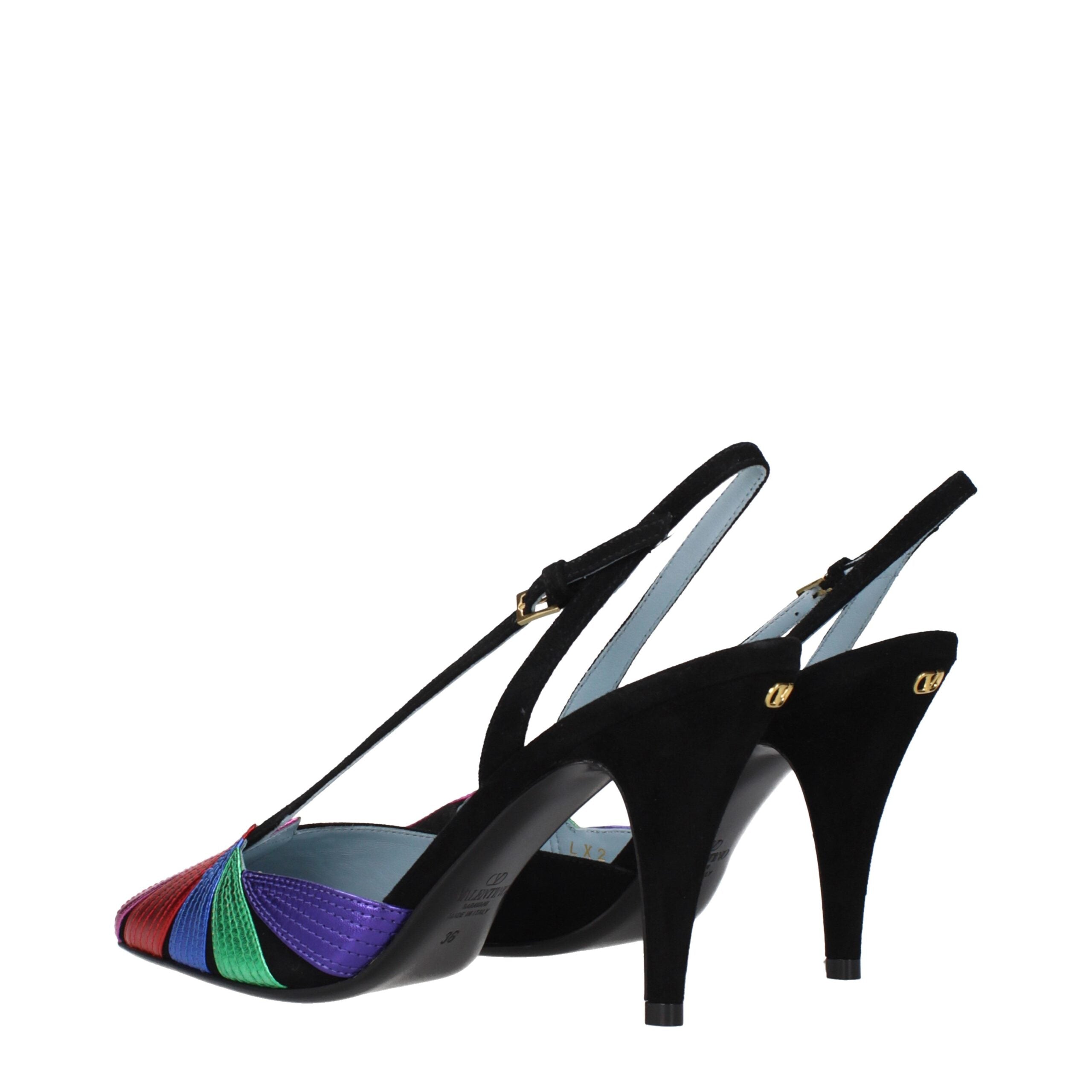 Valentino Garavani Schwarze Leder Pumps mit hohem Absatz