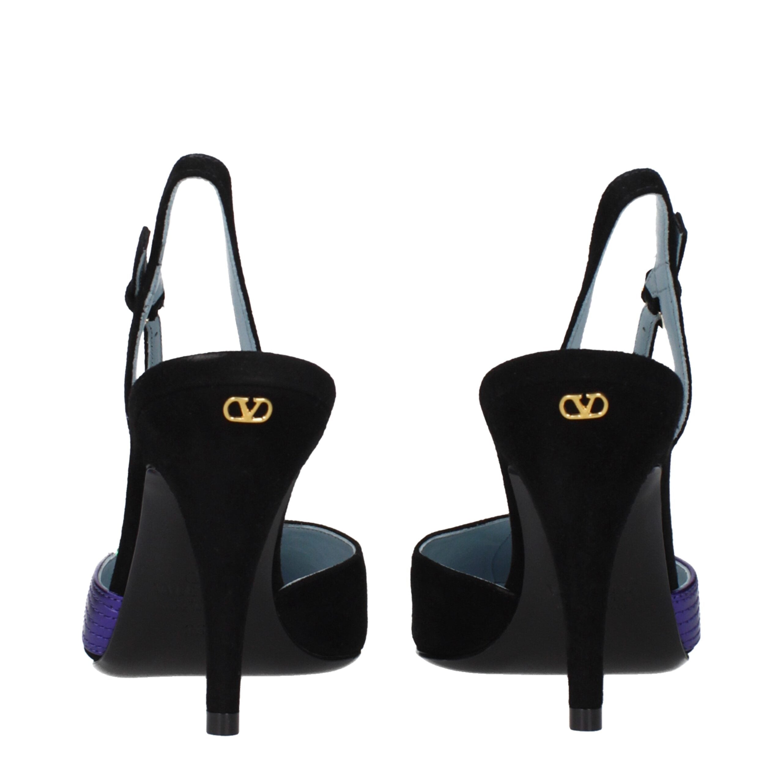 Valentino Garavani Schwarze Leder Pumps mit hohem Absatz