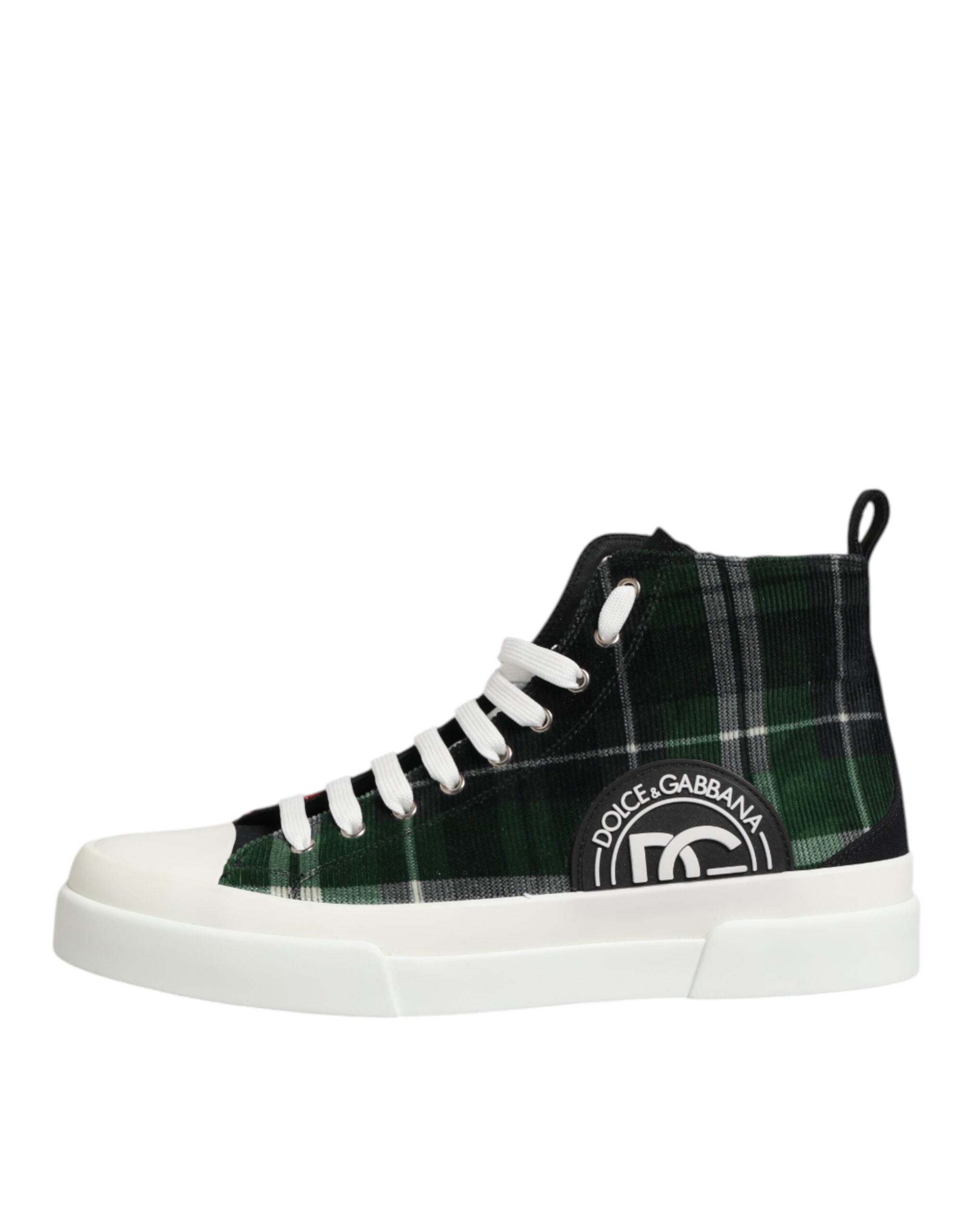 Dolce & Gabbana Multicolor Baumwolle High Top Männer Turnschuhe Schuhe