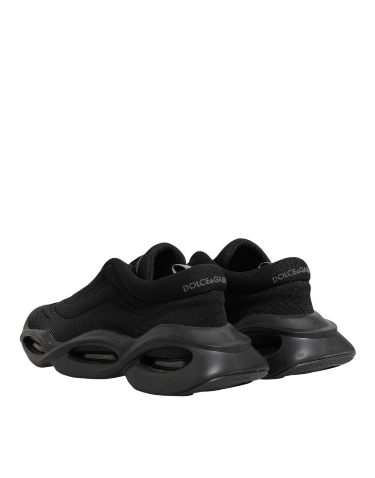Dolce & Gabbana Schwarz Lace Up Wave Low Top Männer Sneaker Schuhe
