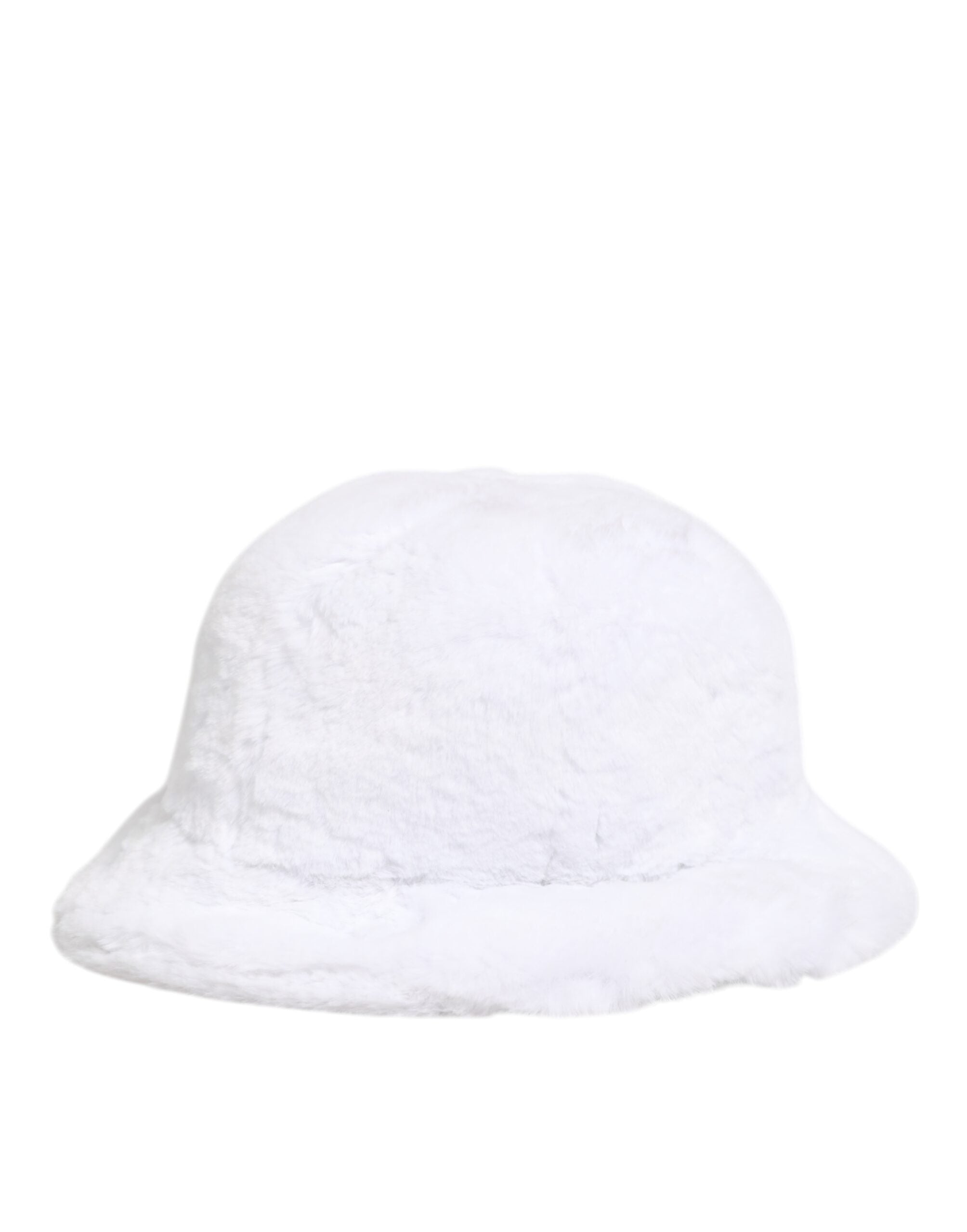 Dolce & Gabbana Weiß Modacryl Pelz Eimer Männer Capello Hut