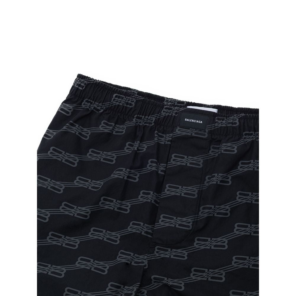 Balenciaga Schwarze Baumwoll-Bermudashorts