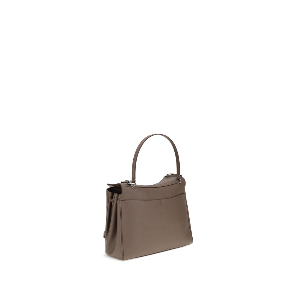 Balenciaga Graue Bos Taurus Kalbsleder Schultertasche