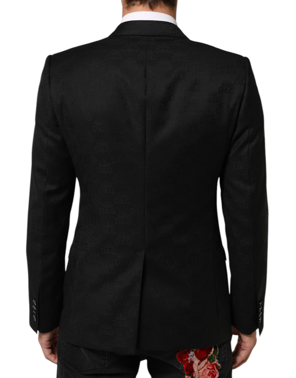 Dolce & Gabbana Schwarz MARTINI 2 Knöpfe Anzug Jacke Blazer