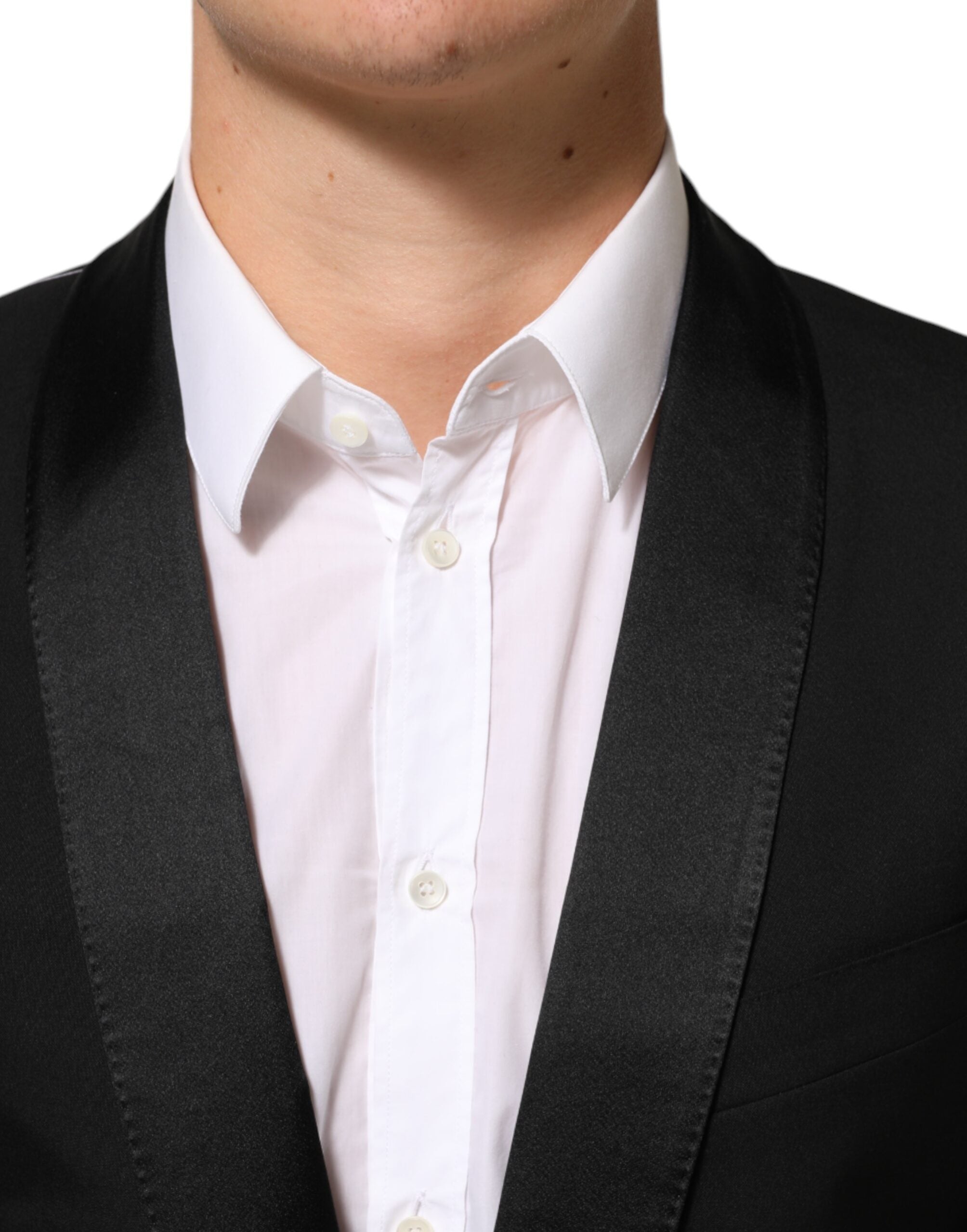 Dolce & Gabbana Schwarz MARTINI 1 Knopf Anzug Jacke Blazer