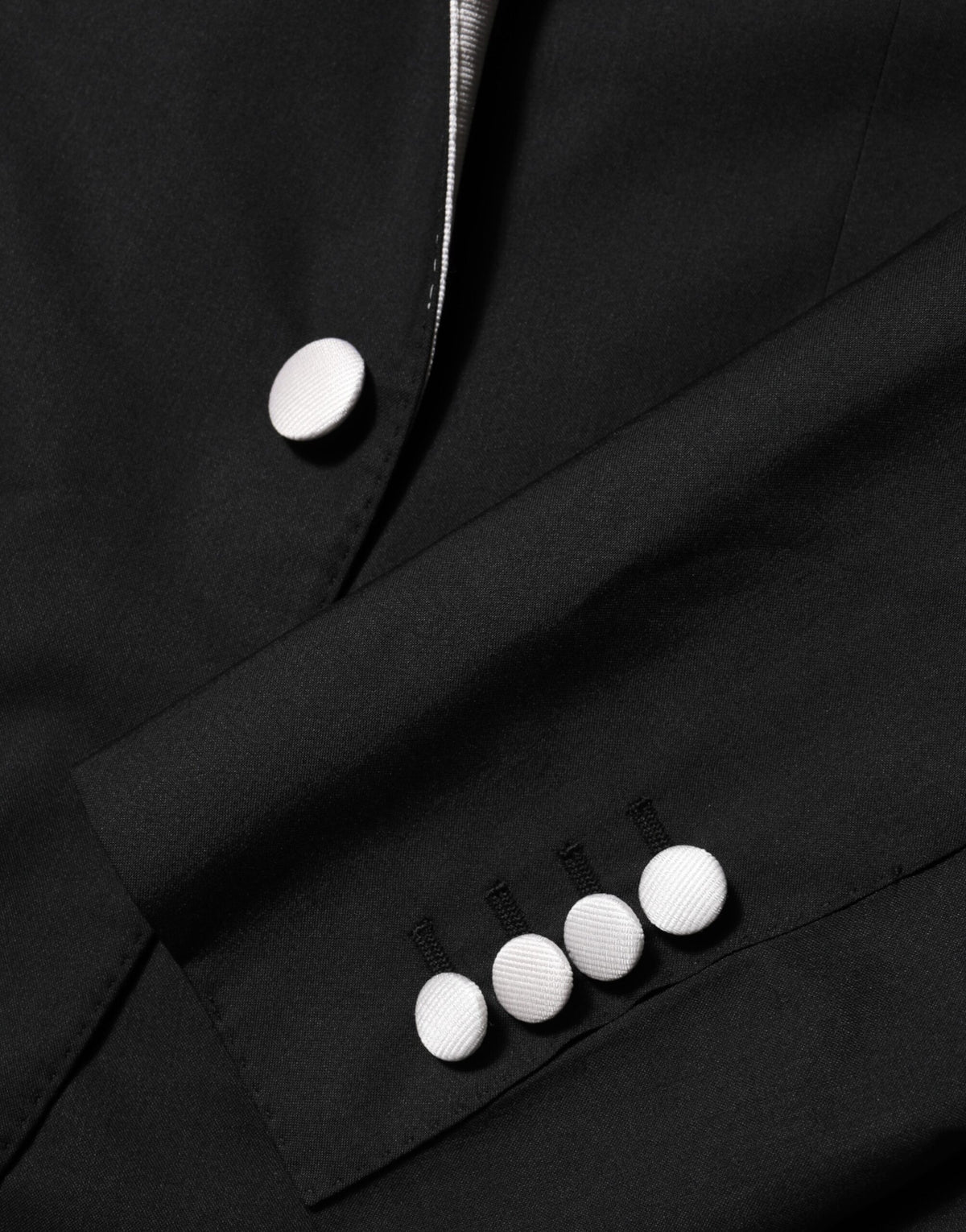 Dolce & Gabbana Schwarz Weiß MARTINI 1 Knopf Herren Anzug Blazer