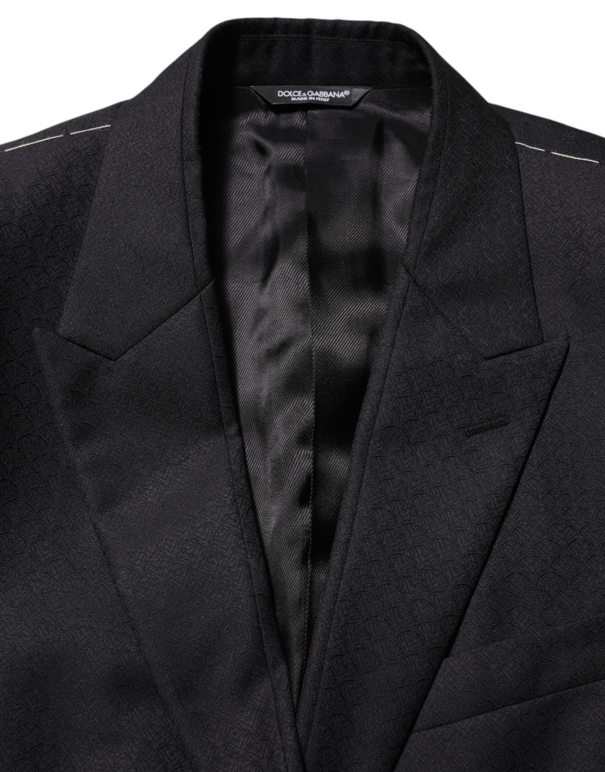 Dolce & Gabbana Schwarz Wolle 2 Knöpfe Anzug Jacke Männer Blazer