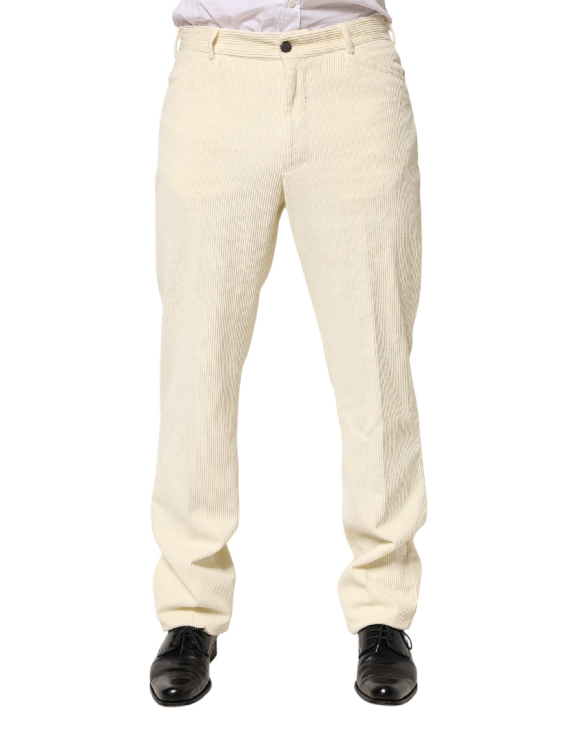 Burberry Beige Cord Baumwolle Gerade Männer Hose Hose