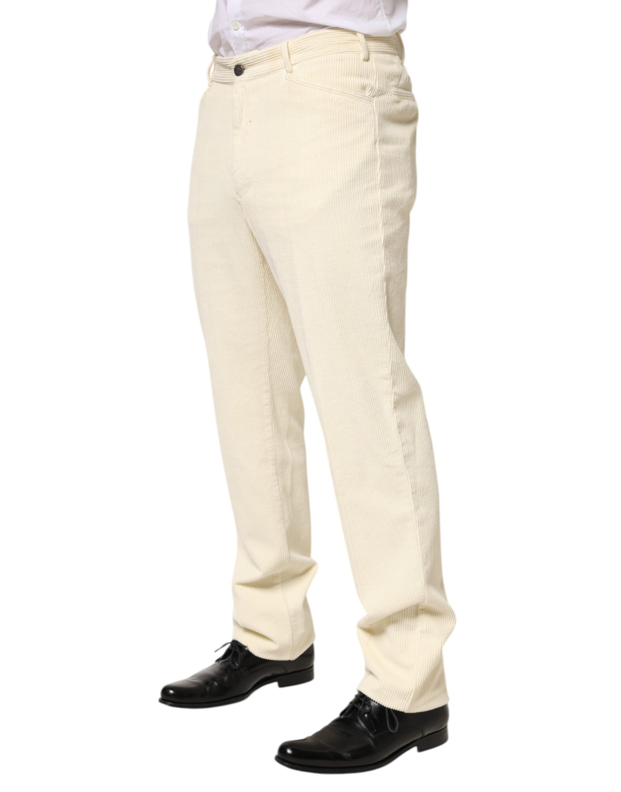 Burberry Beige Cord Baumwolle Gerade Männer Hose Hose