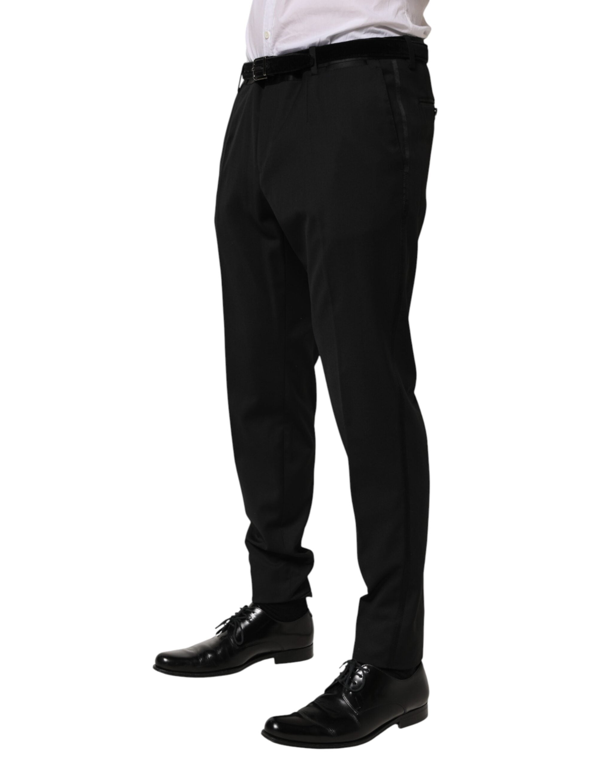 Dolce & Gabbana Schwarze Wollhose für Herren