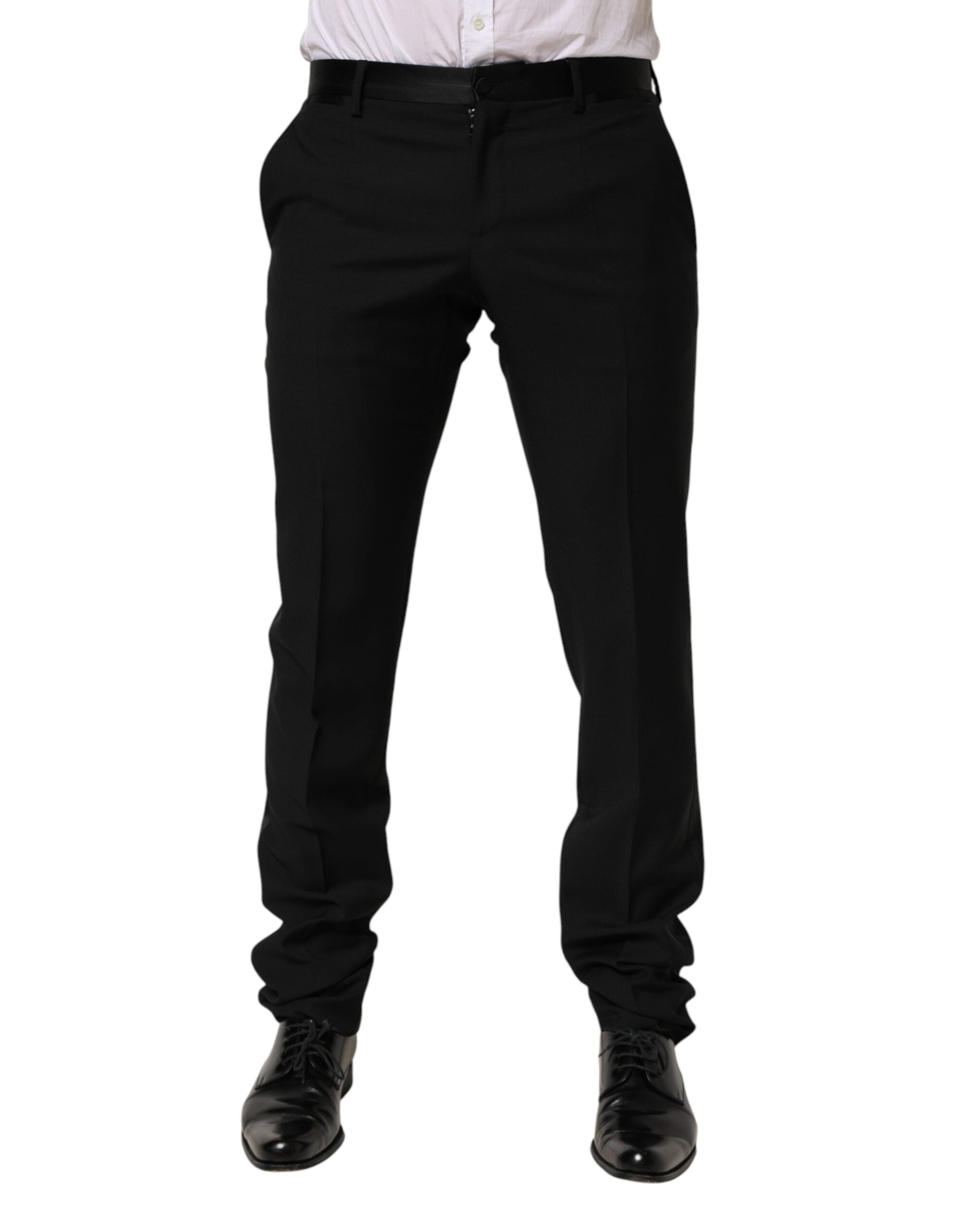Dolce & Gabbana Schwarze Wollhose für Herren