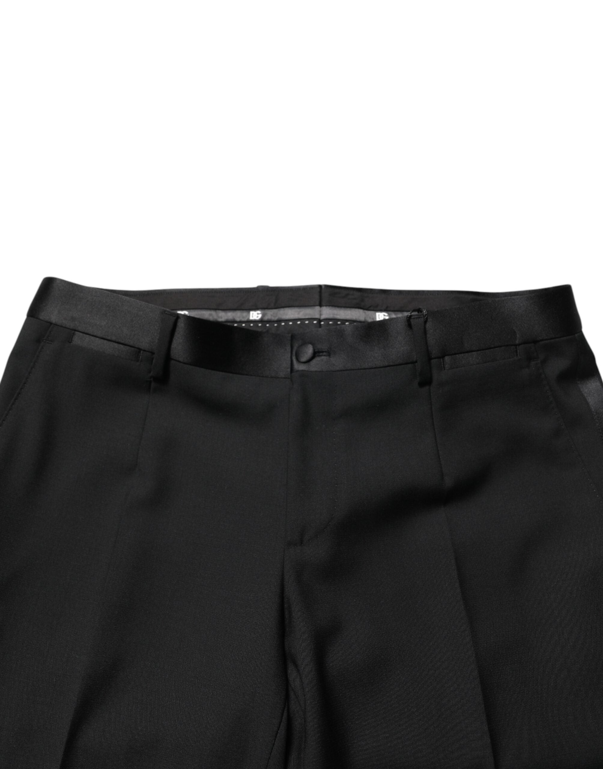 Dolce & Gabbana Schwarze Wollhose für Herren