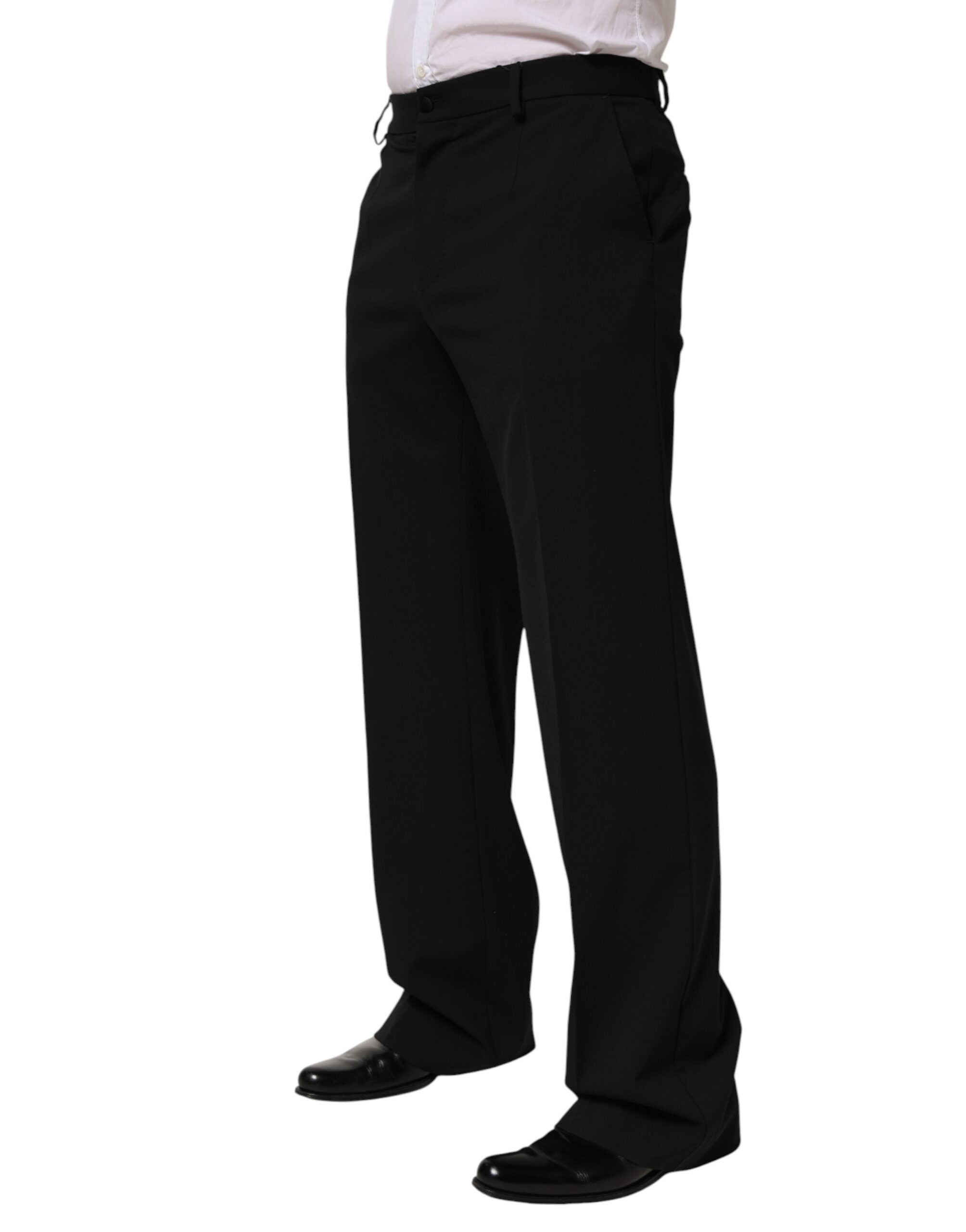 Dolce & Gabbana Schwarze Wollhose für Herren