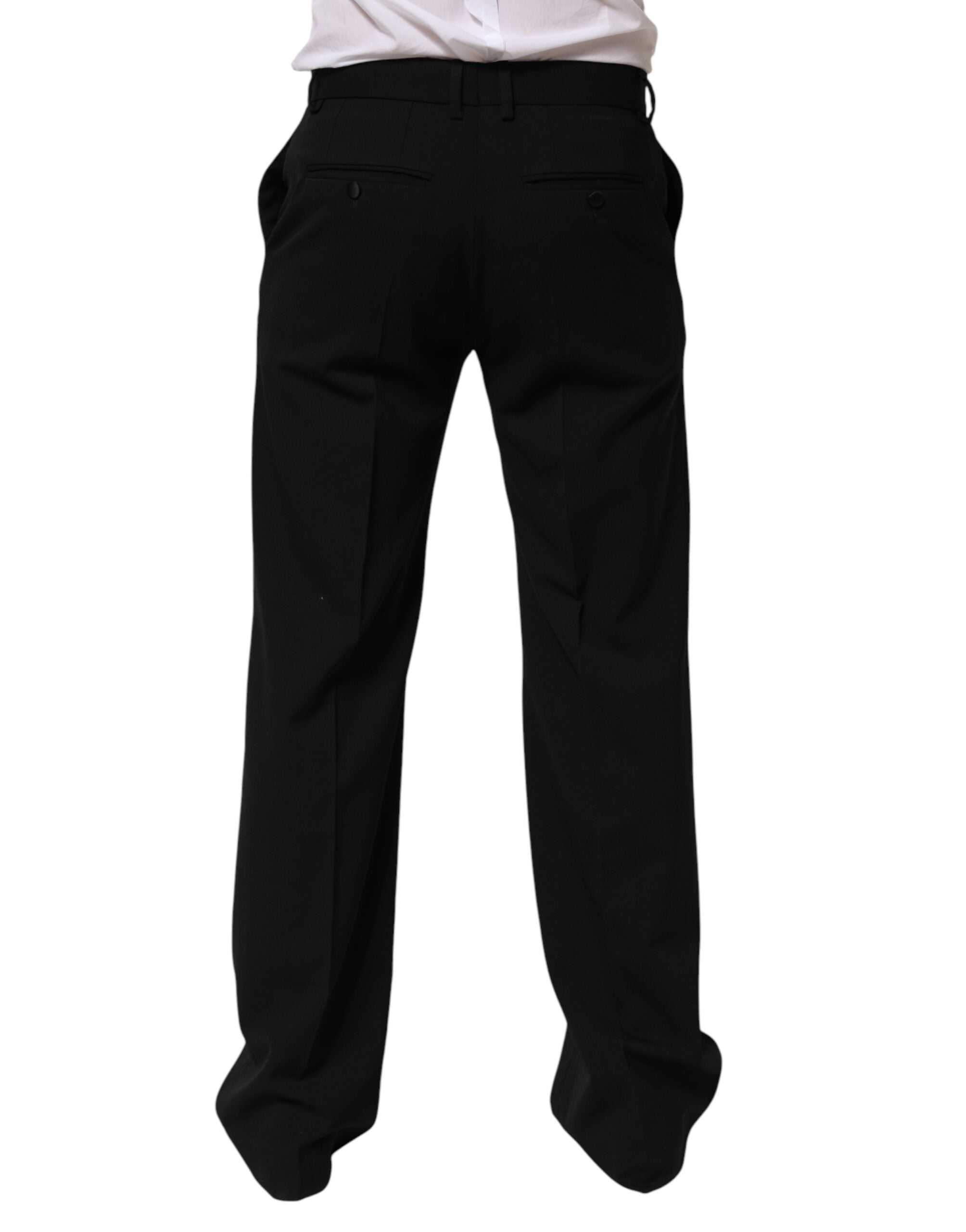 Dolce & Gabbana Schwarze Wollhose für Herren