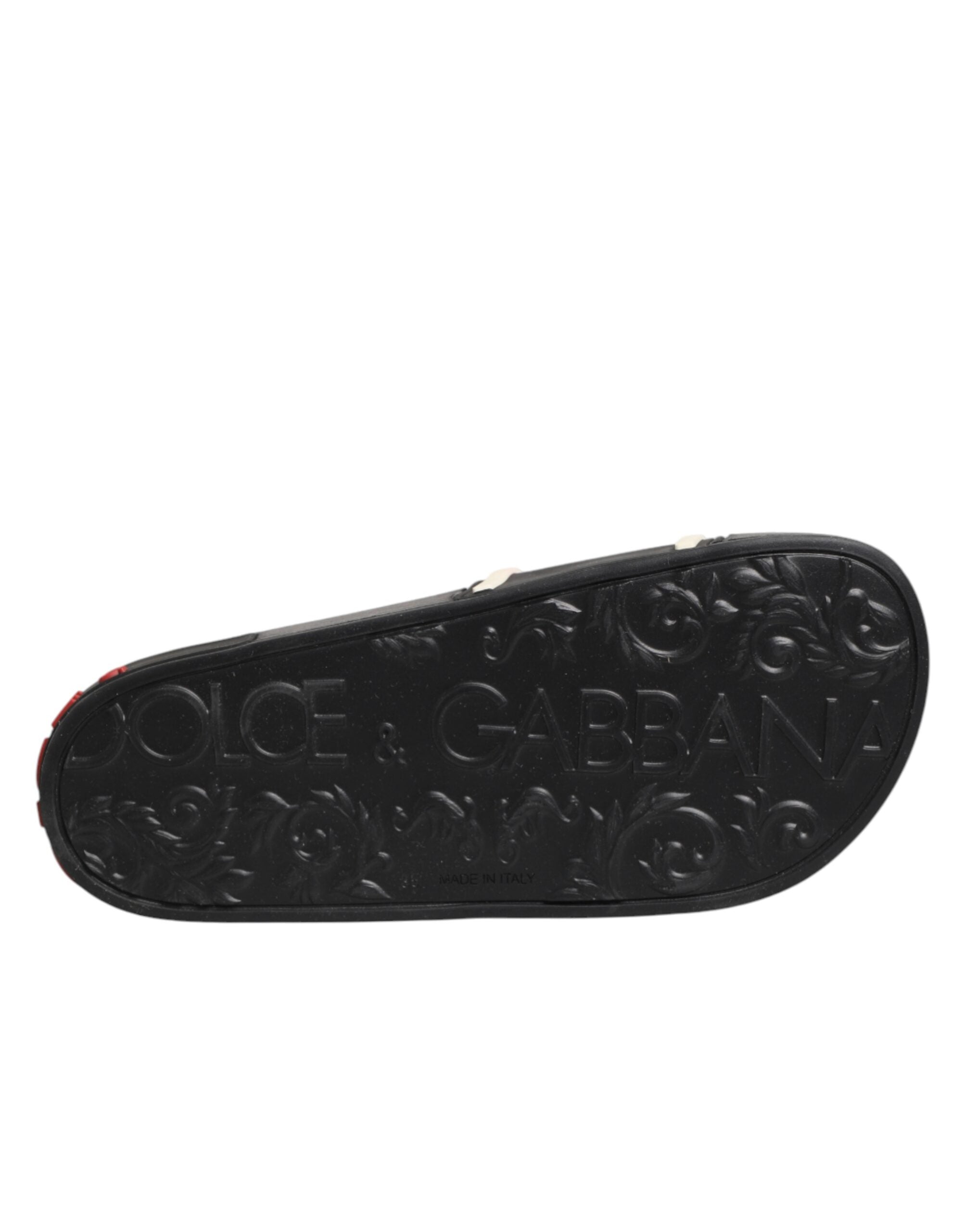 Dolce & Gabbana Schwarze Gummisandalen