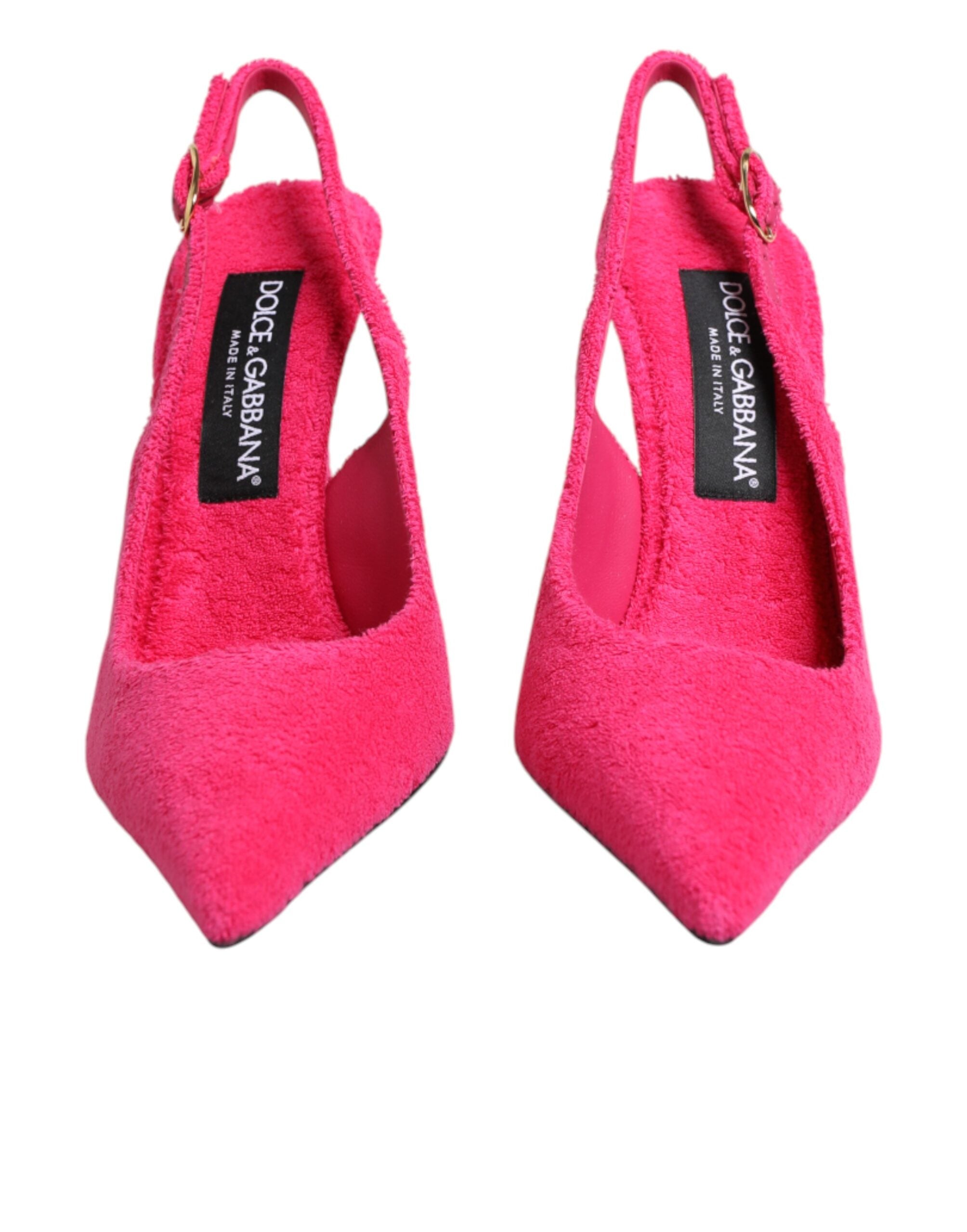 Dolce & Gabbana Pinkfarbene Wildleder-High-Heels mit Slingback