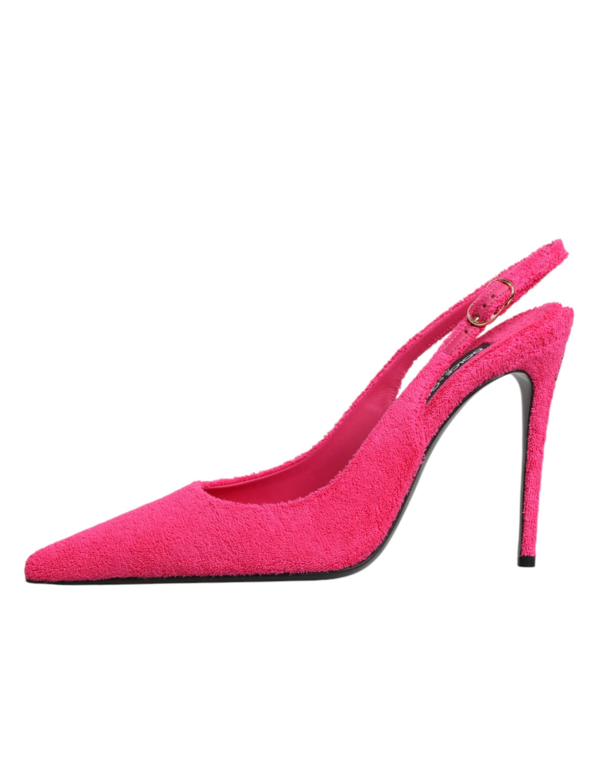 Dolce & Gabbana Pinkfarbene Wildleder-High-Heels mit Slingback