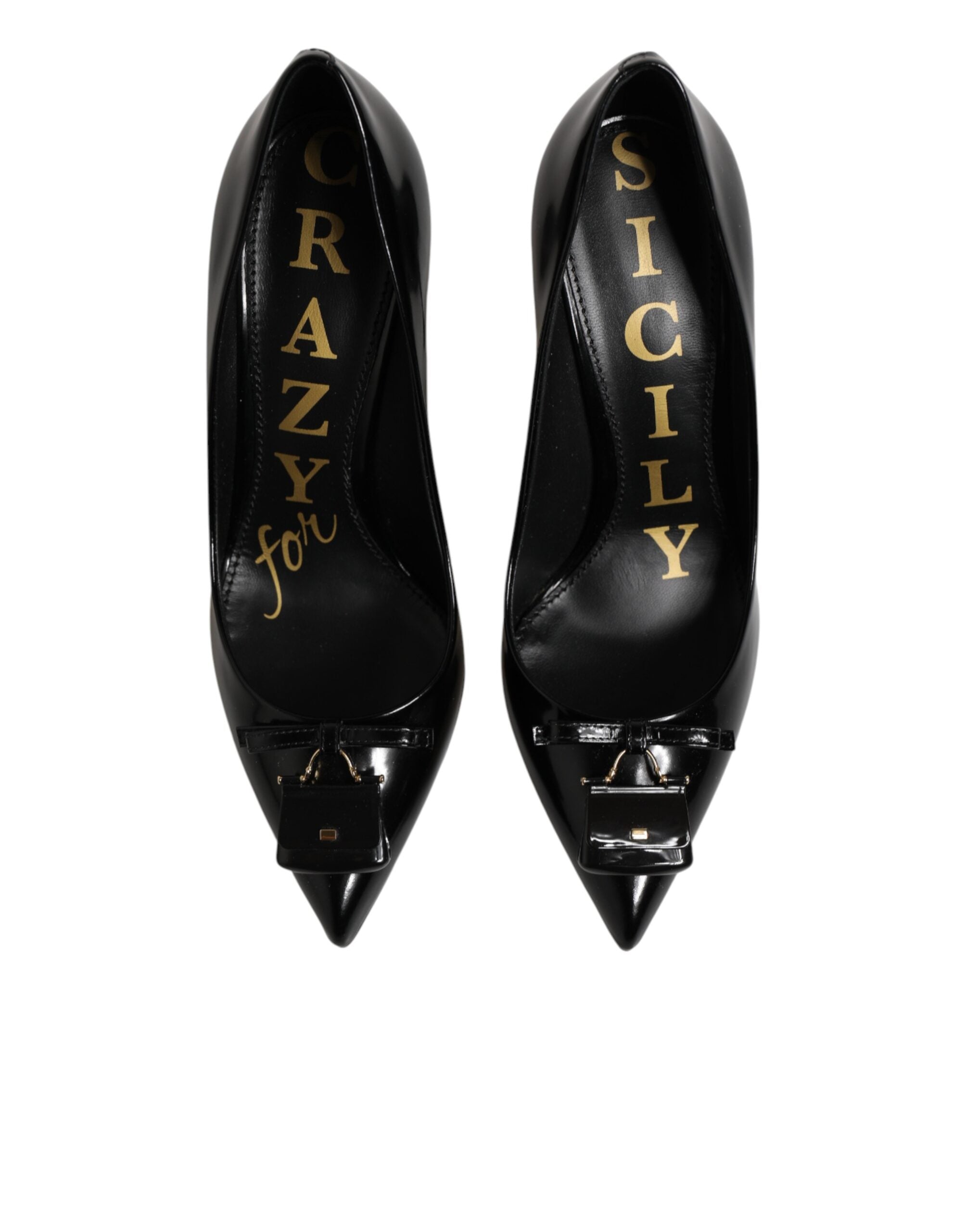 Dolce & Gabbana Schwarze Pumps mit Taschen-Verzierung