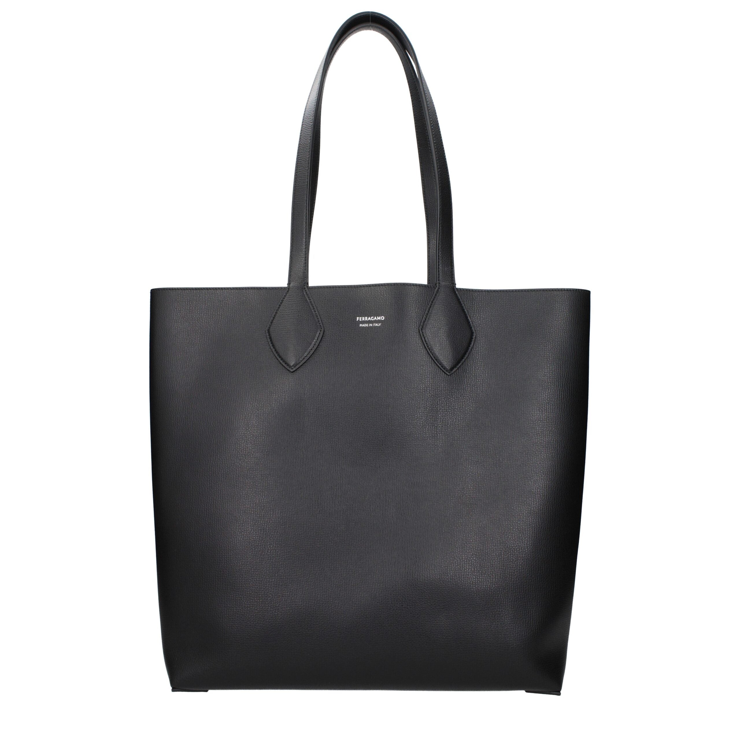 Salvatore Ferragamo Schwarze Leder Umhängetasche