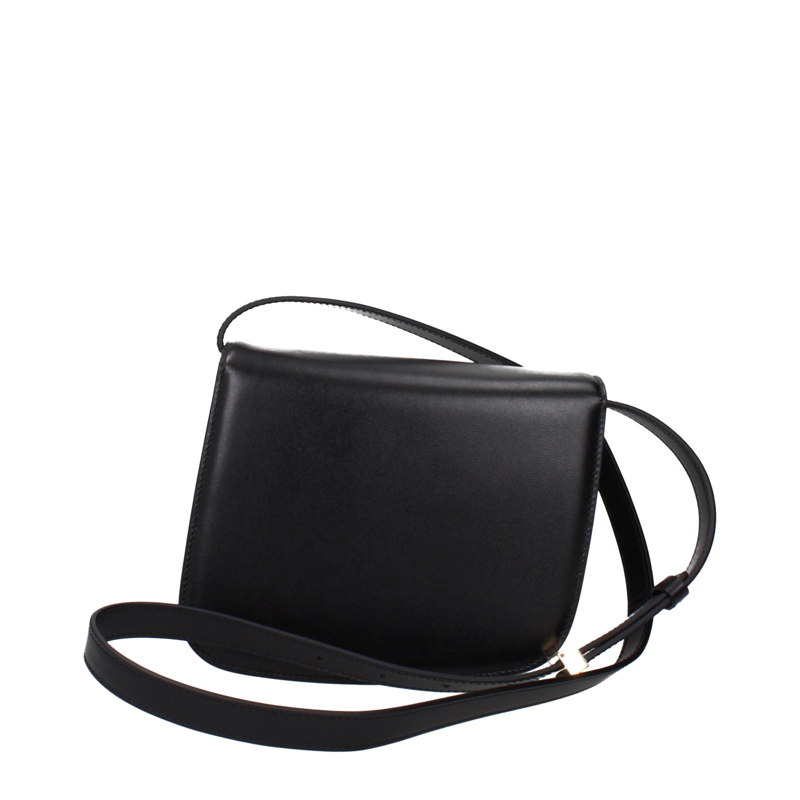 Salvatore Ferragamo Schwarze Leder Umhängetasche