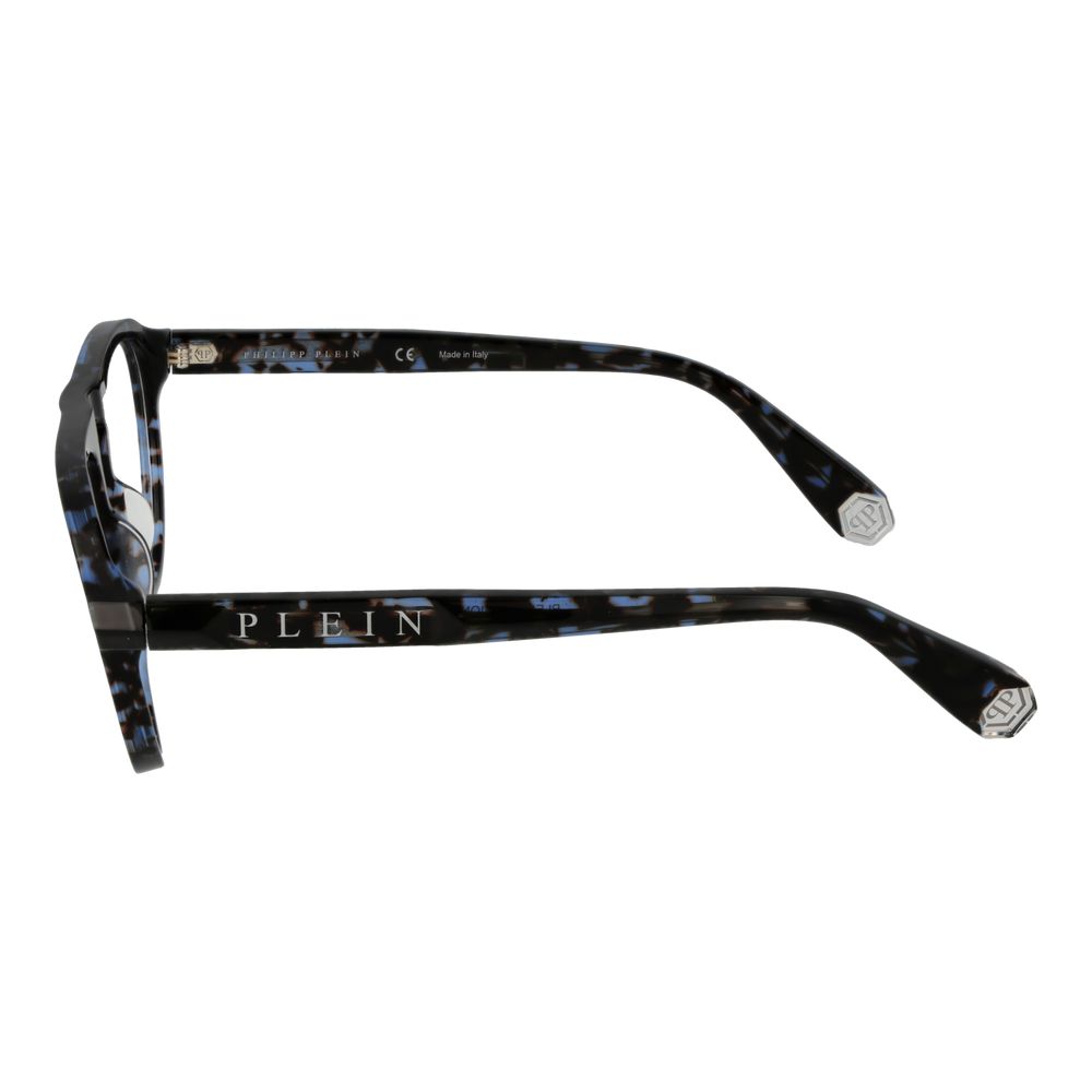 Philipp Plein Brillenrahmen aus blauem Celluloseacetat