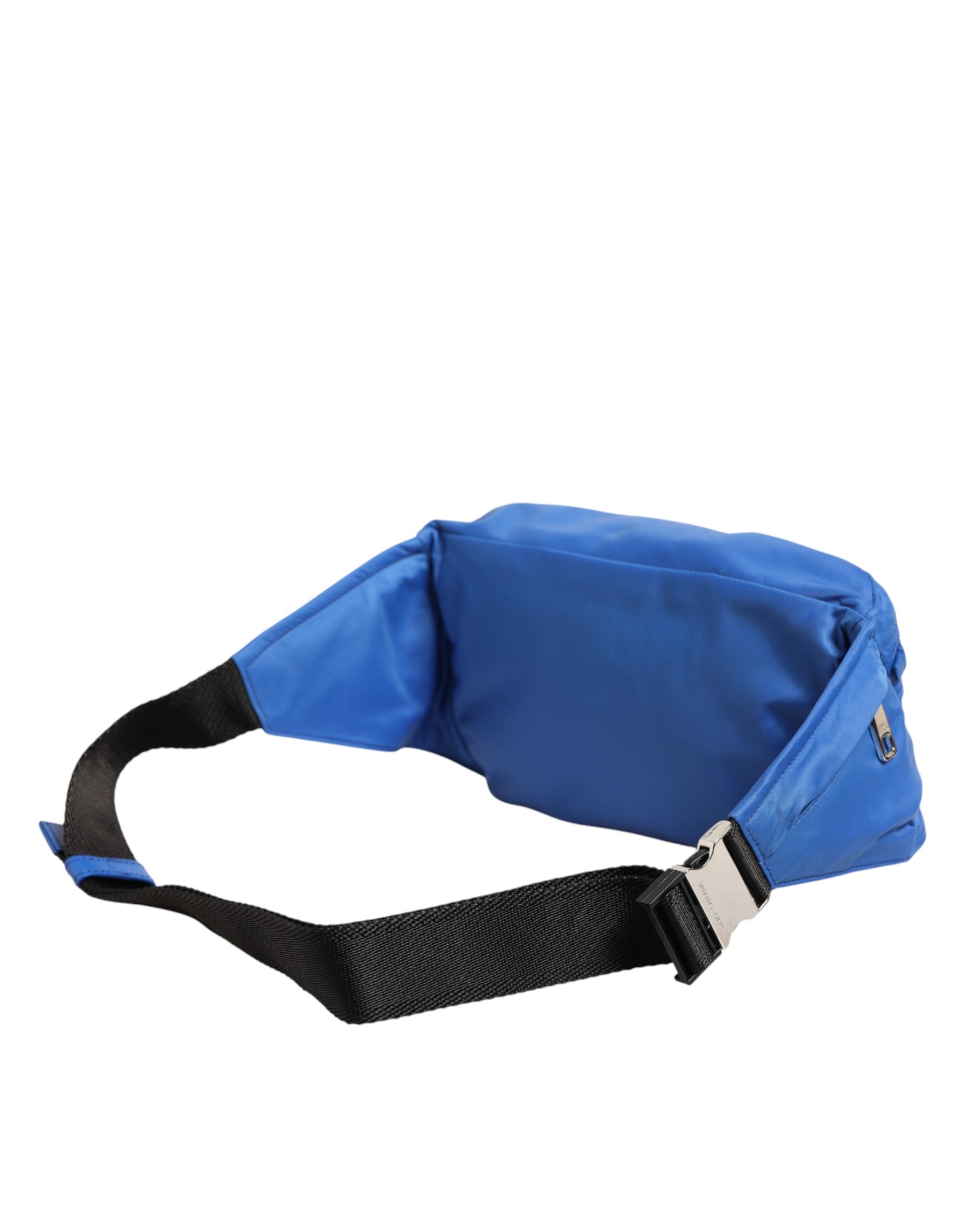 Dolce & Gabbana Blauer Logo-Plakette Nylon-Taillen-Gürteltasche Herren Borse Bag