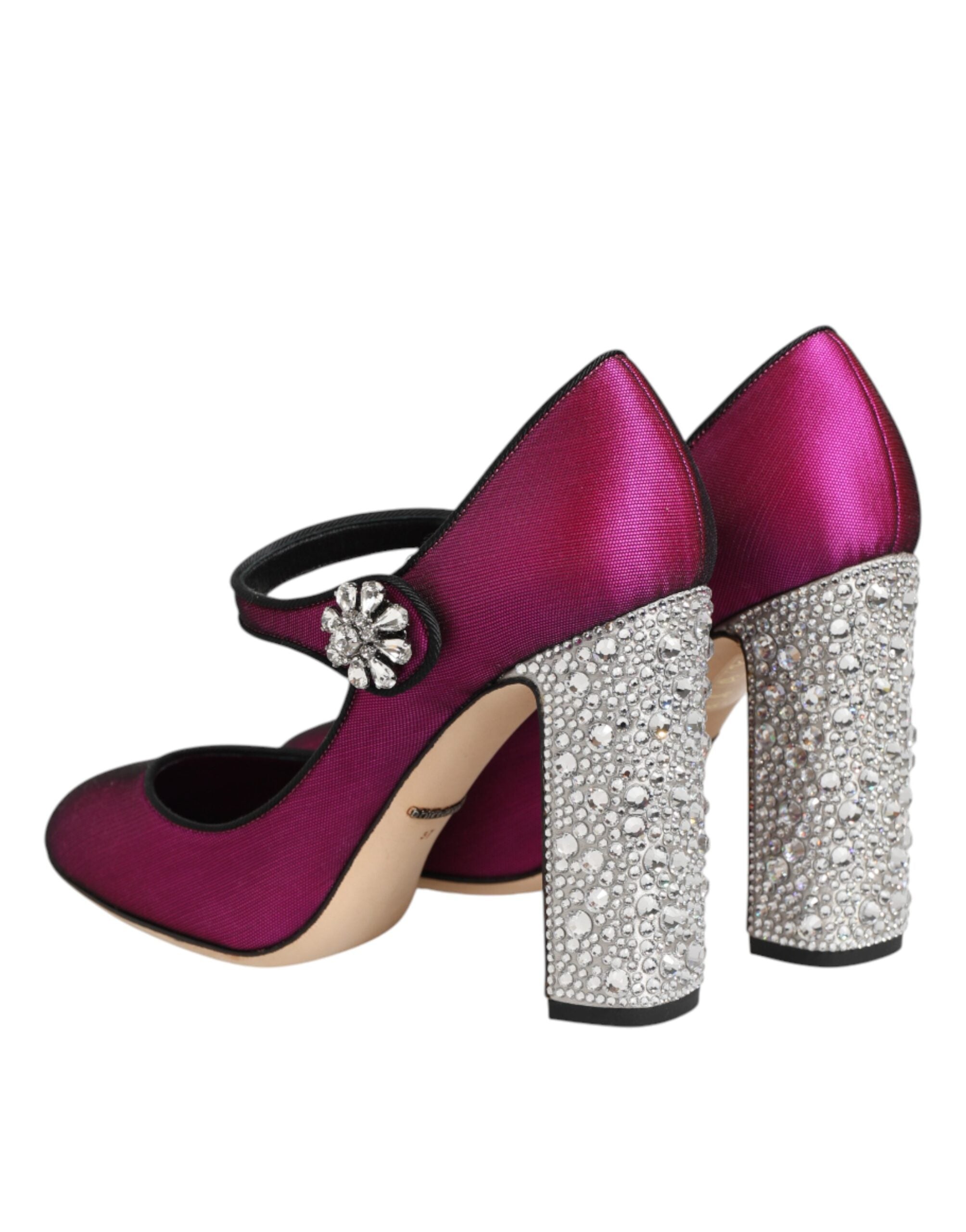 Dolce & Gabbana Pinke Strass Mary Janes Pumps