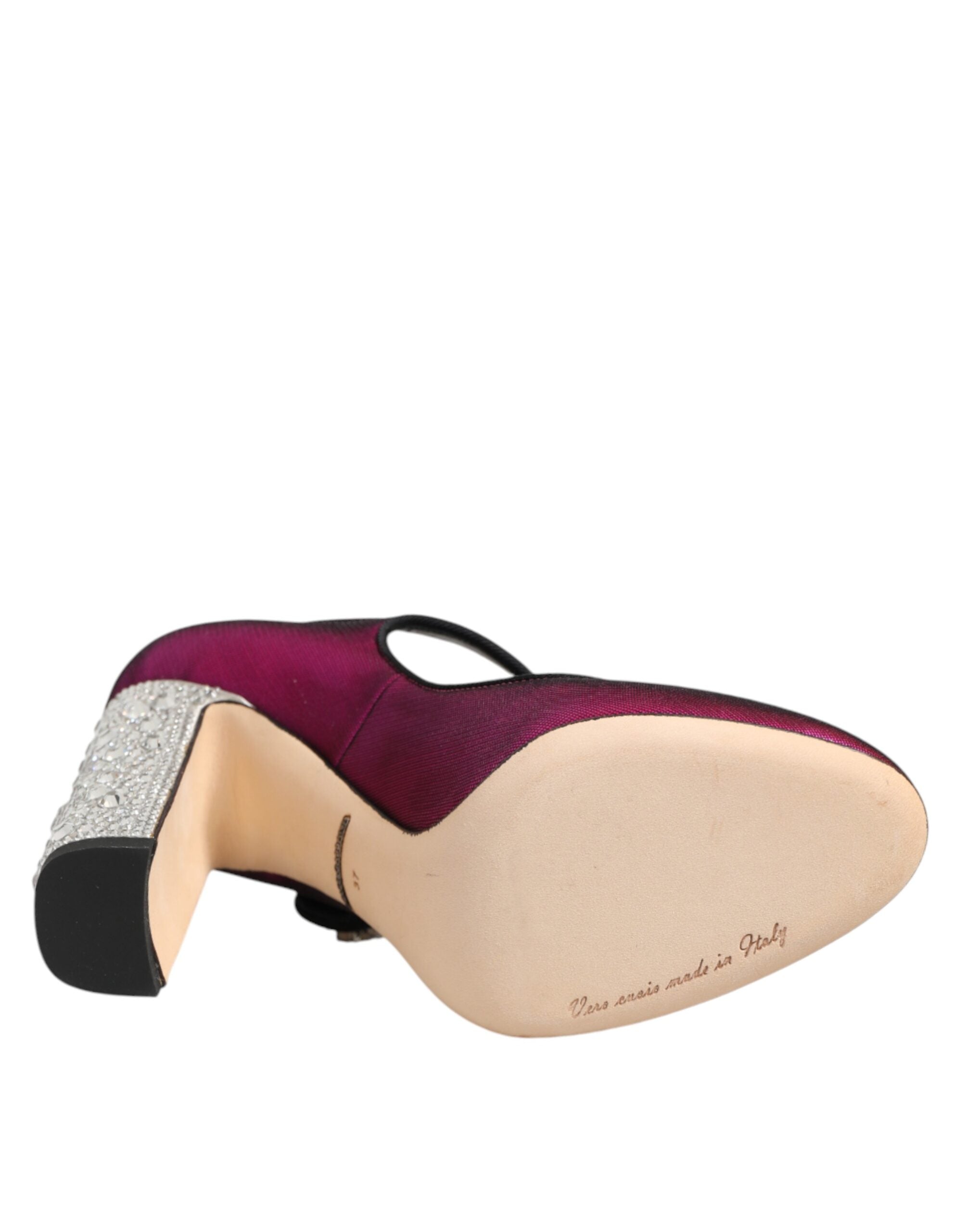 Dolce & Gabbana Pinke Strass Mary Janes Pumps