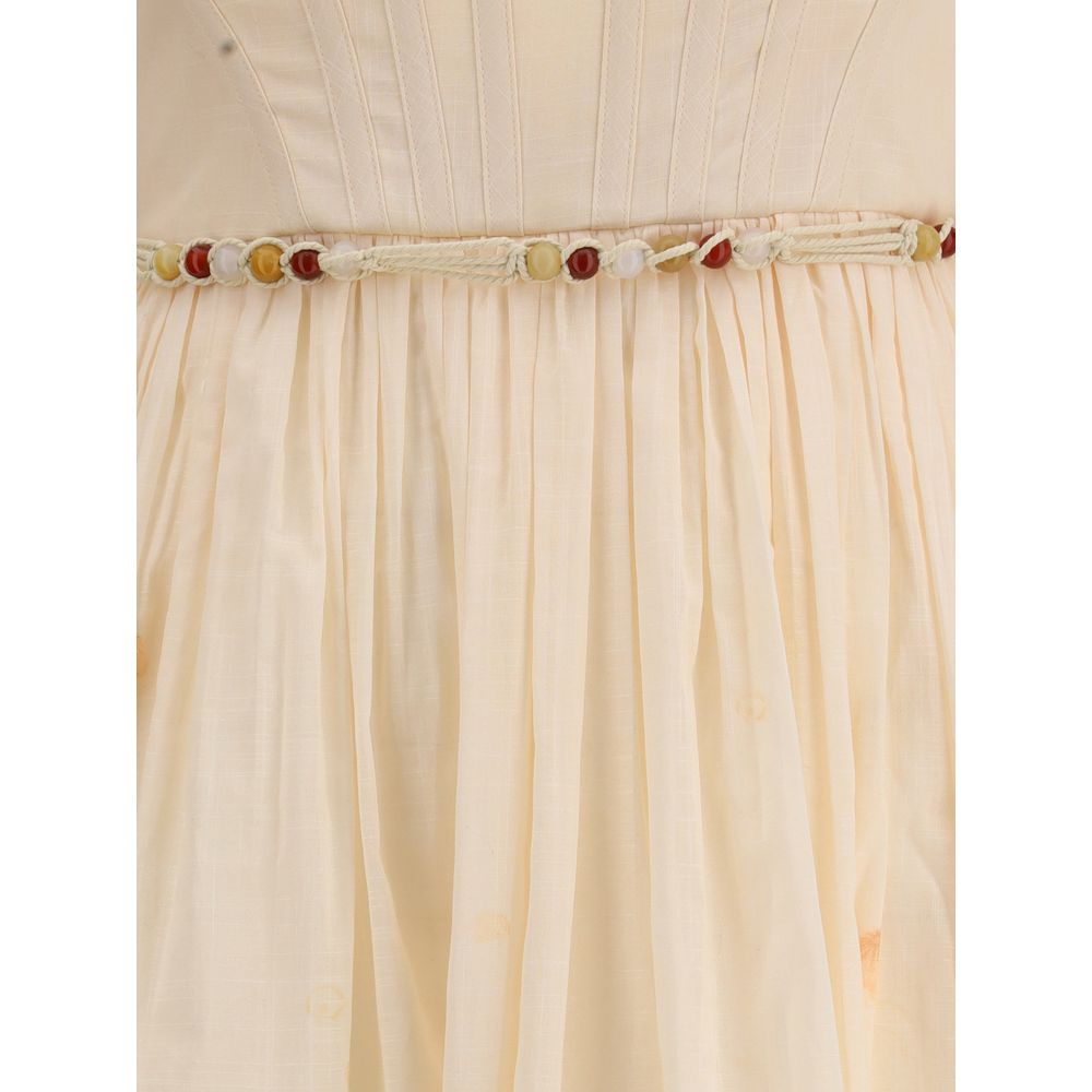 Zimmermann Mehrfarbiges Baumwoll-Maxikleid