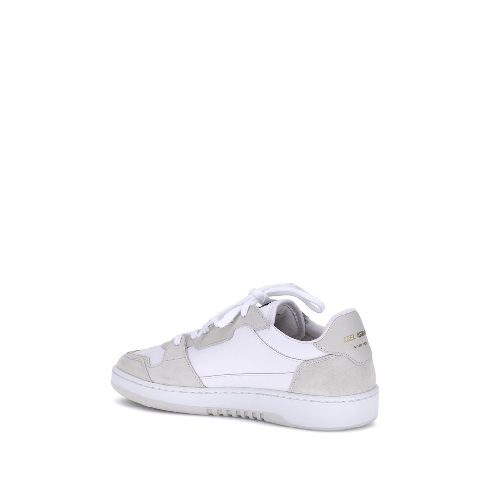 Axel Arigato Weiße Low-Top-Sneaker aus Kalbsleder Bos Taurus
