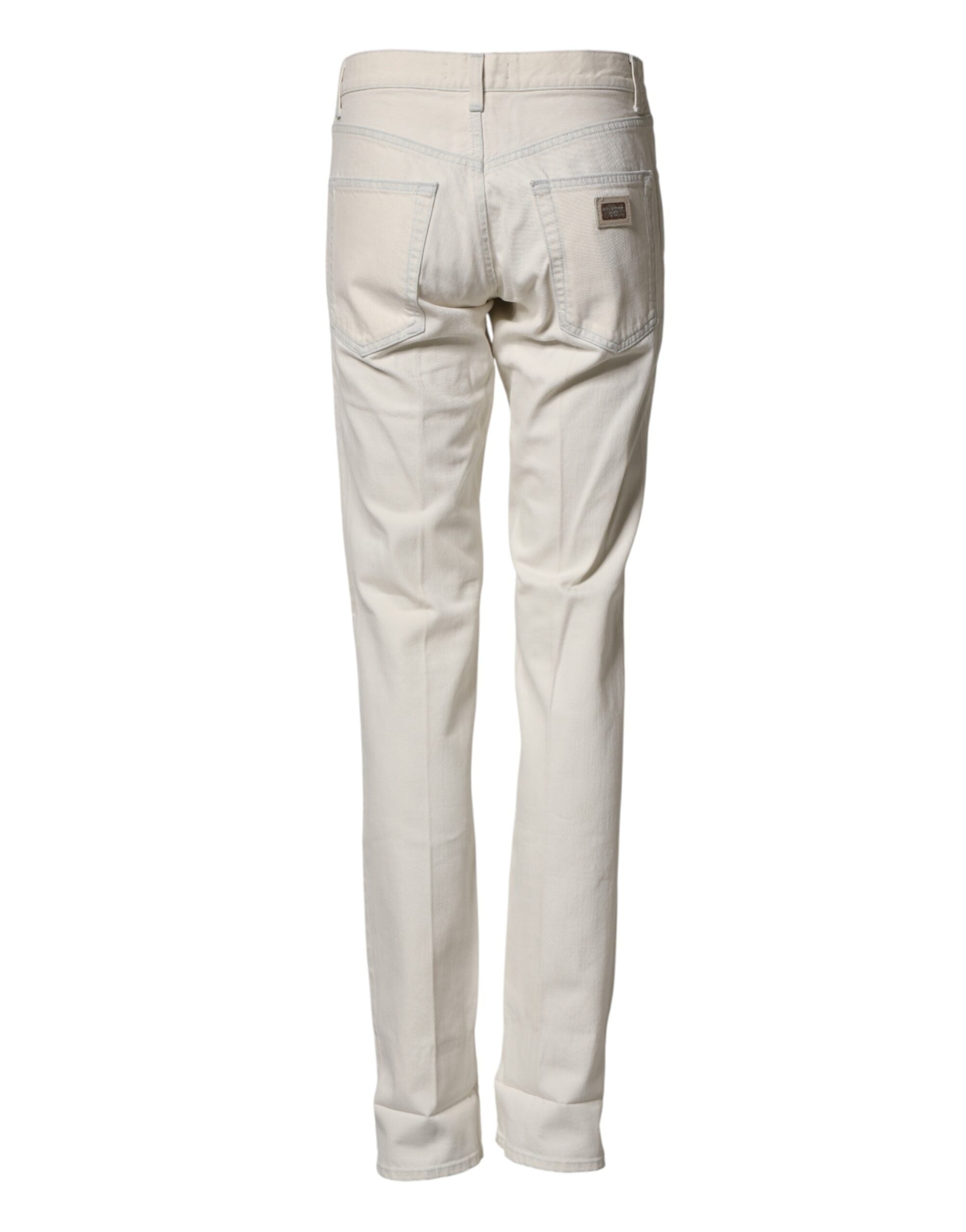 Dolce & Gabbana Weiße Skinny-Jeans aus Baumwolle für Herren