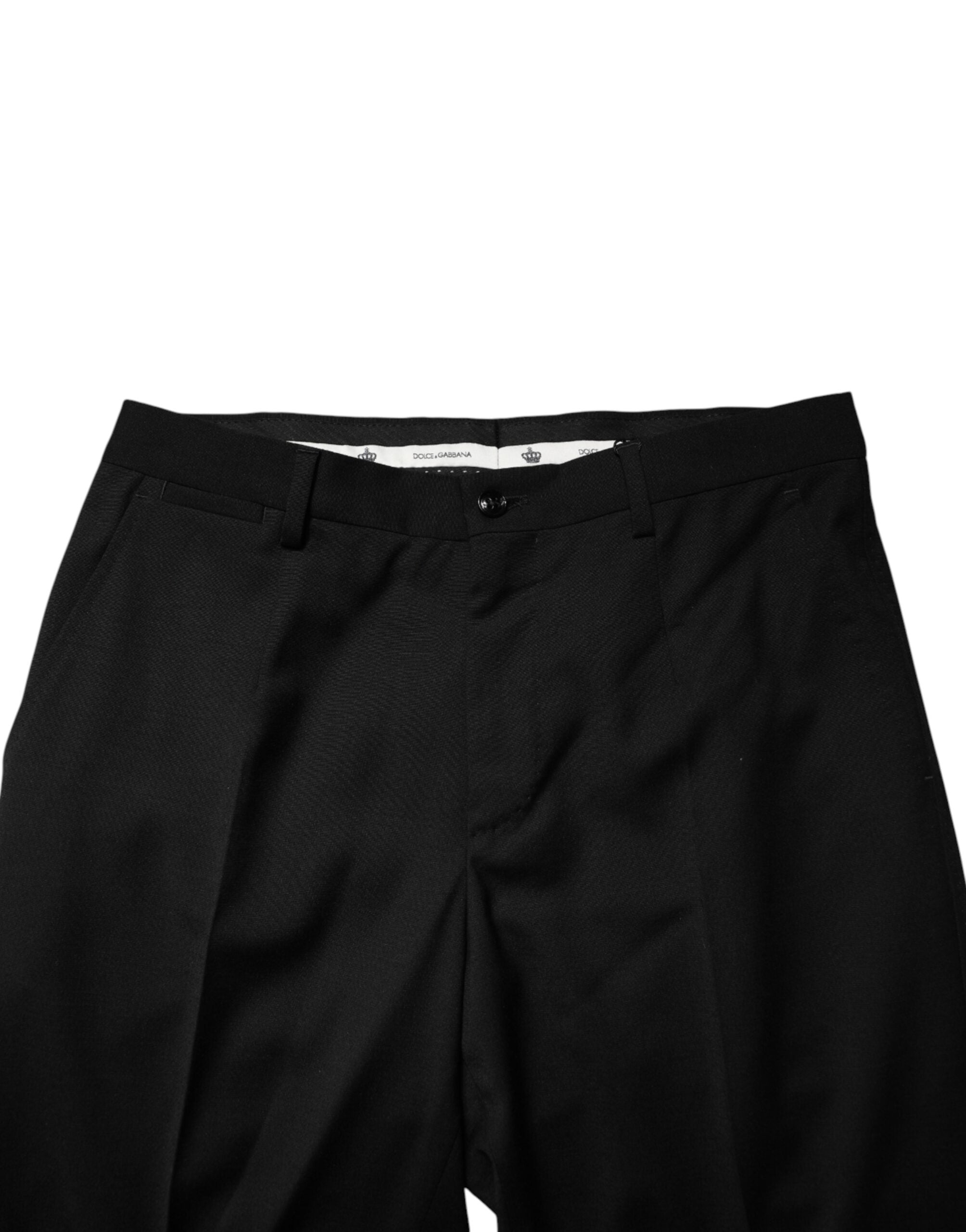 Dolce & Gabbana Schwarze Wollhose für Herren