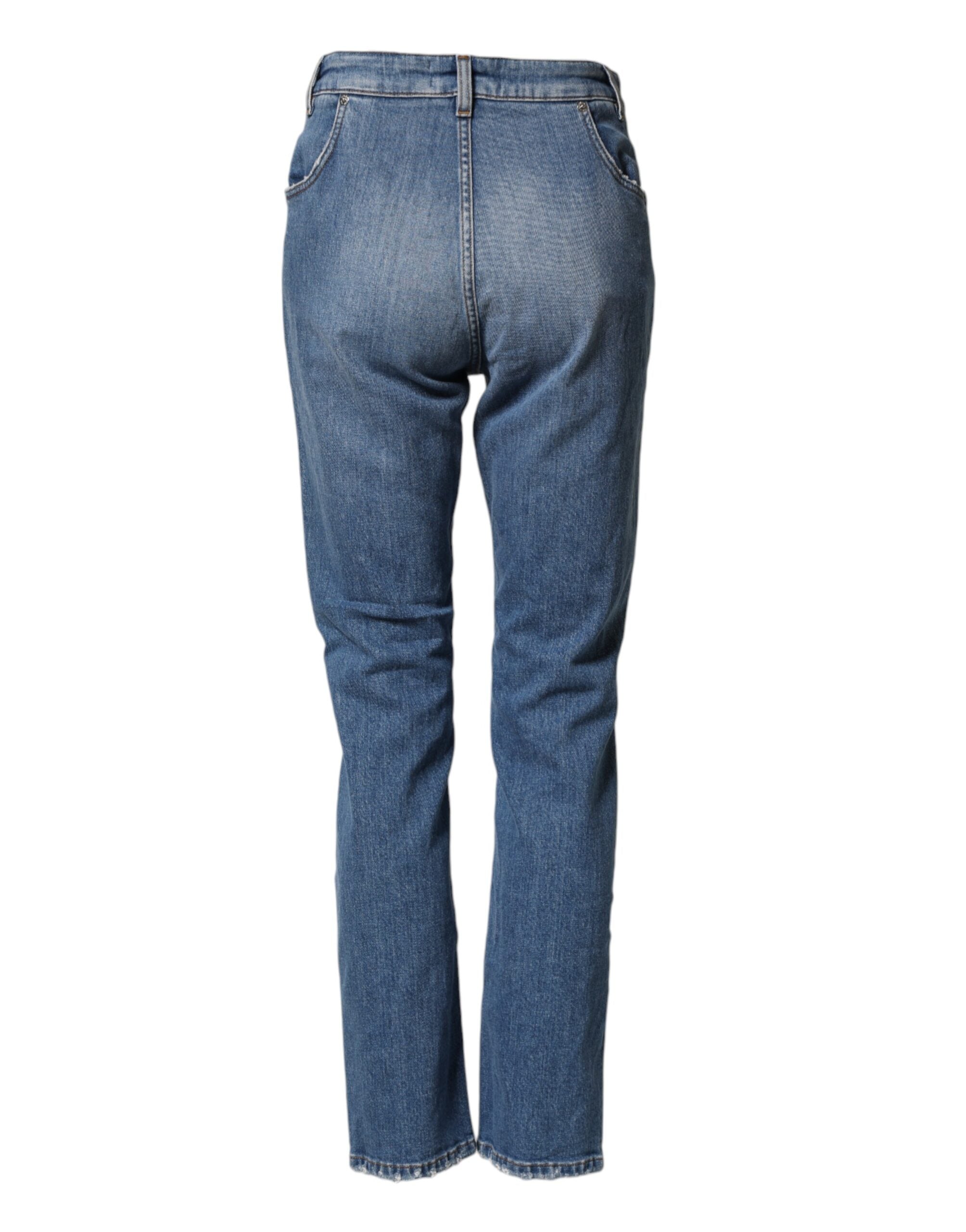 Dolce & Gabbana Used-Look-Jeans aus gewaschenem Baumwoll-Denim
