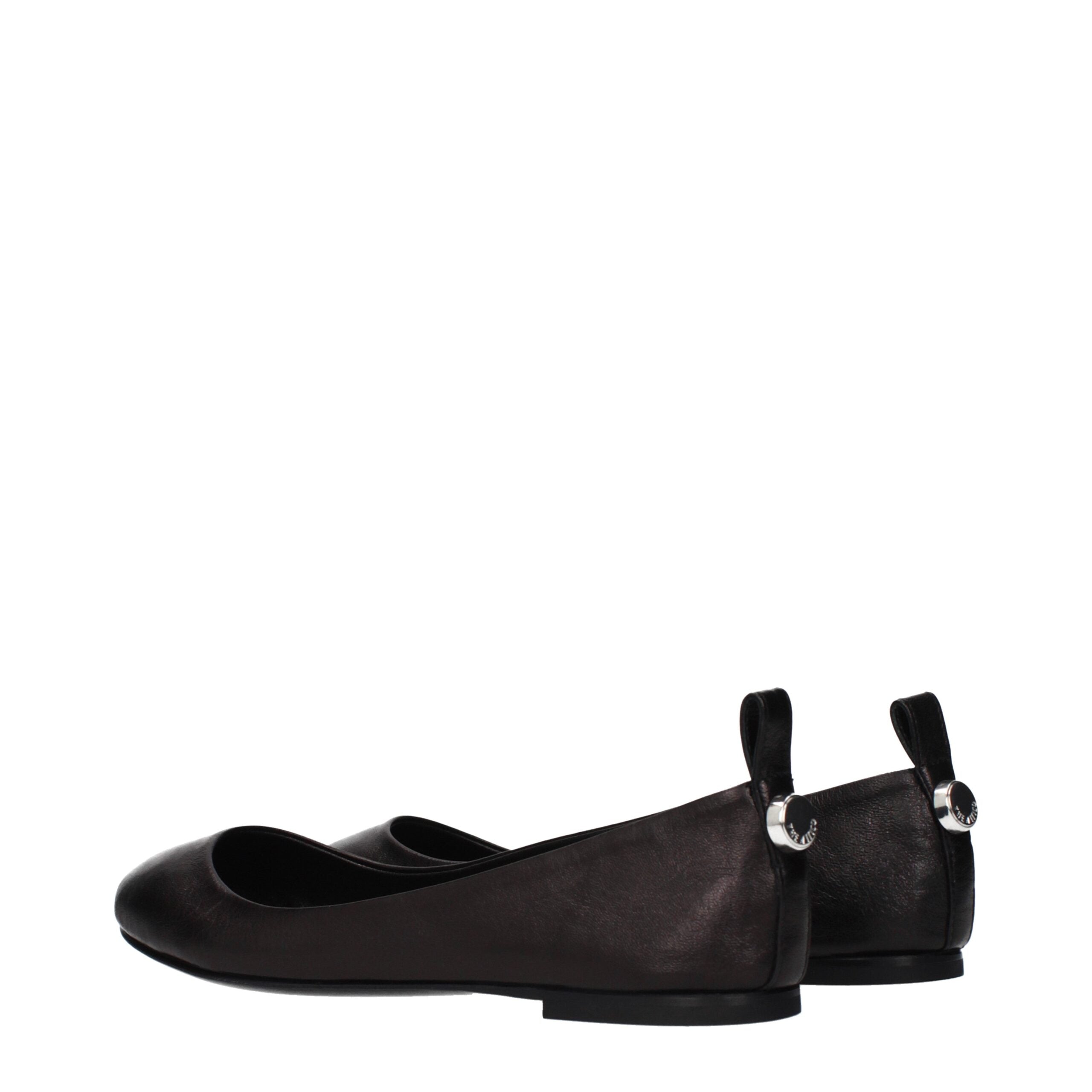 The Attico Schwarze Ballerinas aus Leder