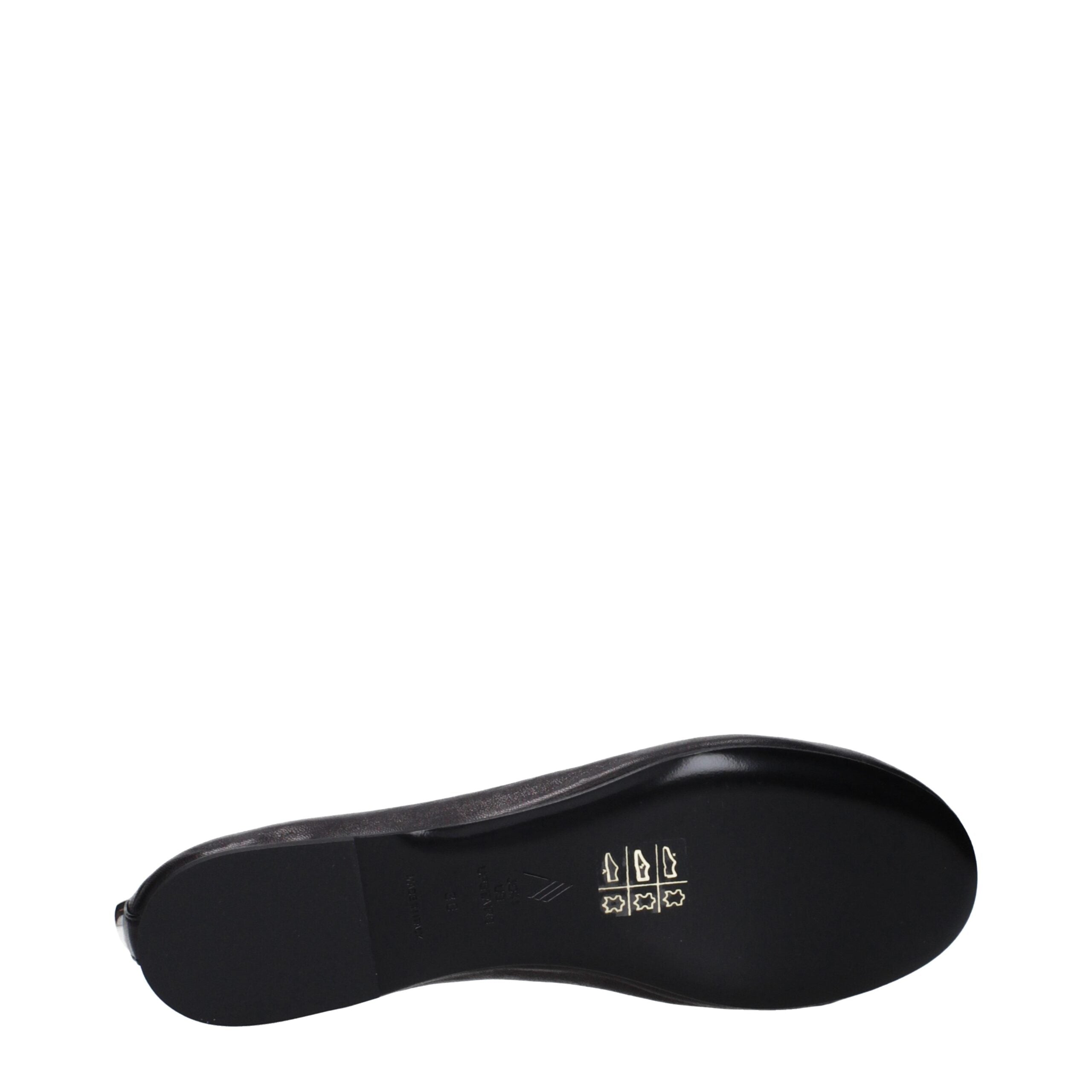 The Attico Schwarze Ballerinas aus Leder