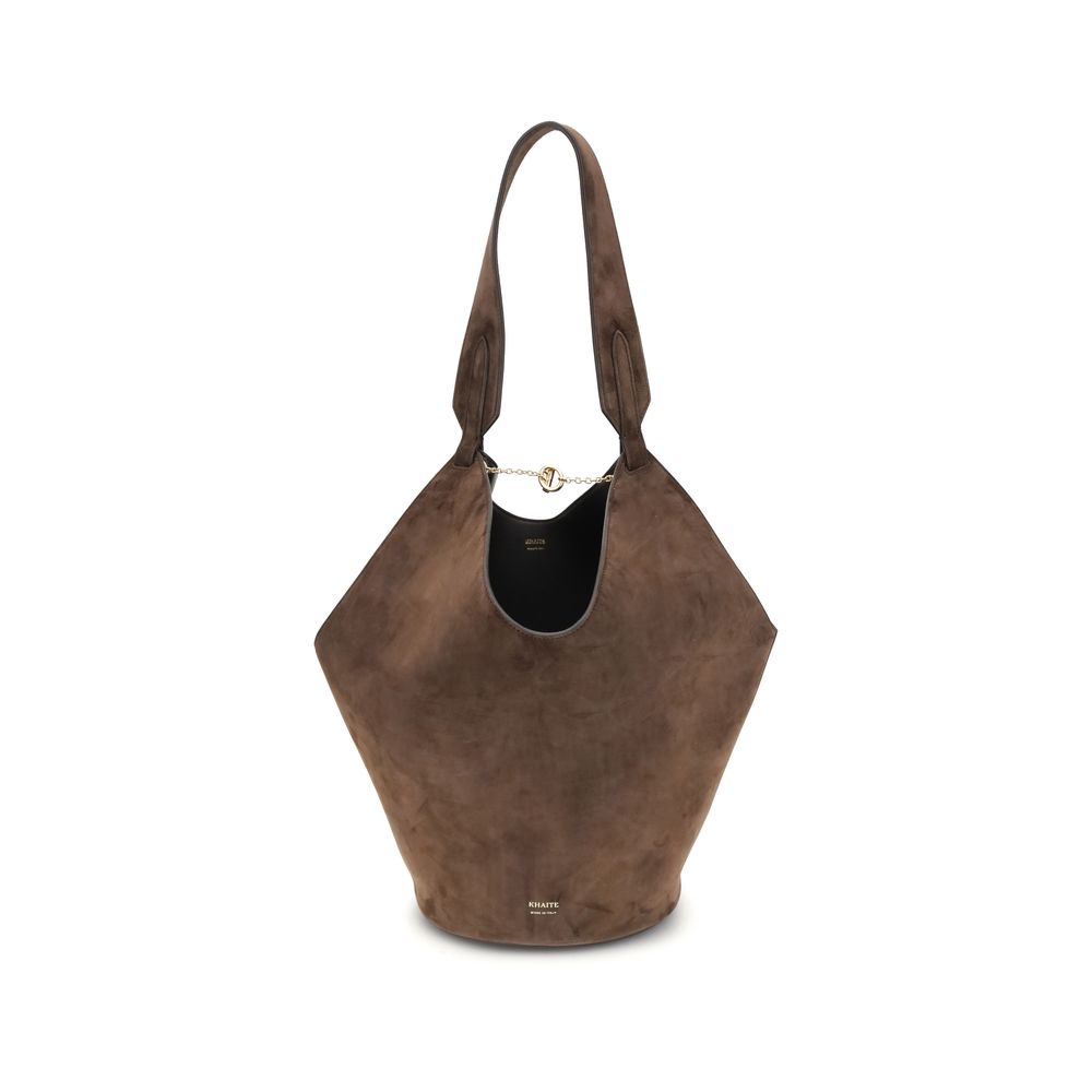 Khaite Braune Kalbsleder Bos Taurus Schultertasche