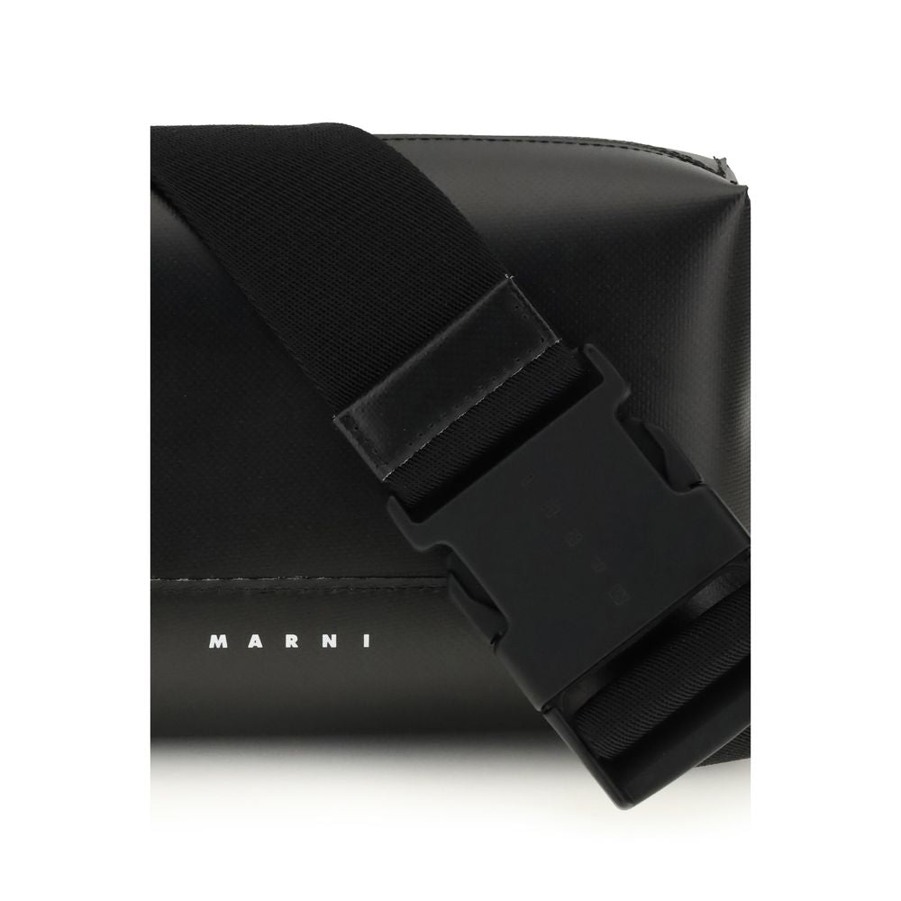 Marni Schwarze Bos Taurus Kalbsleder Schultertasche