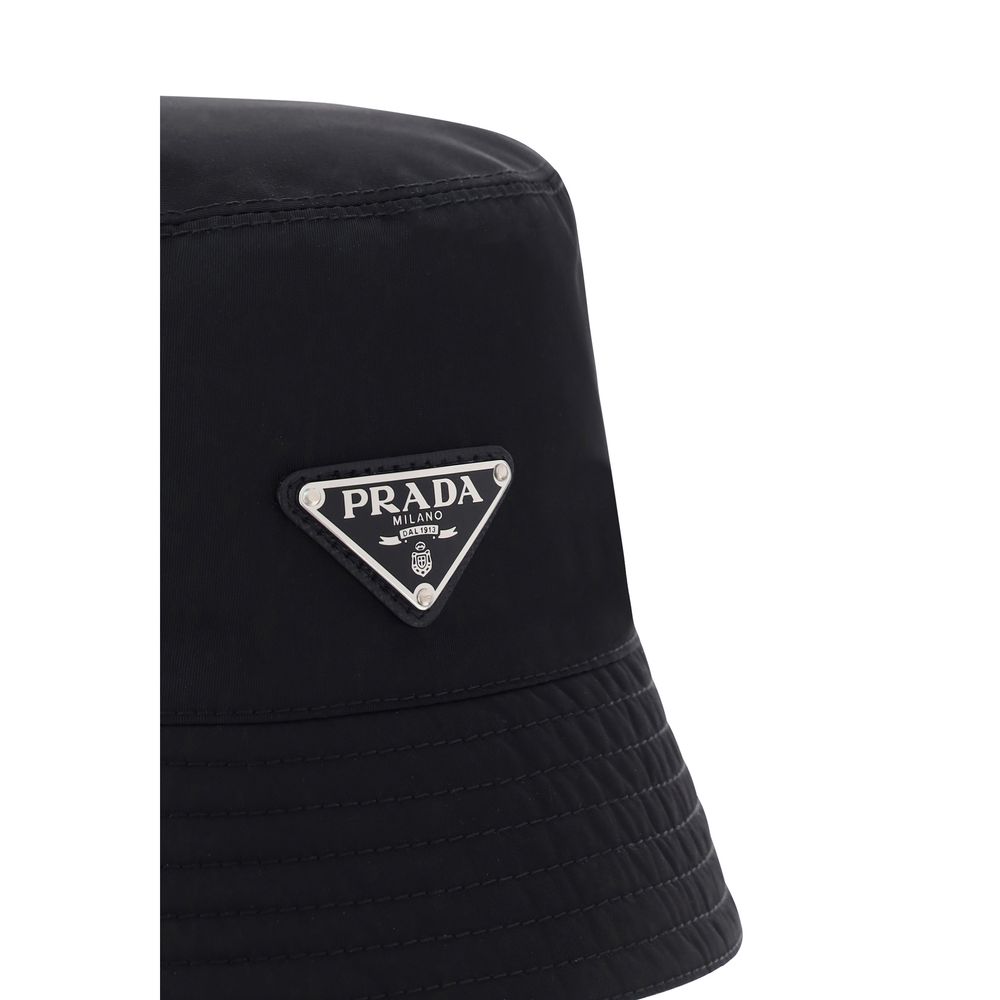 Prada Schwarzer Eimerhut aus Polyamid