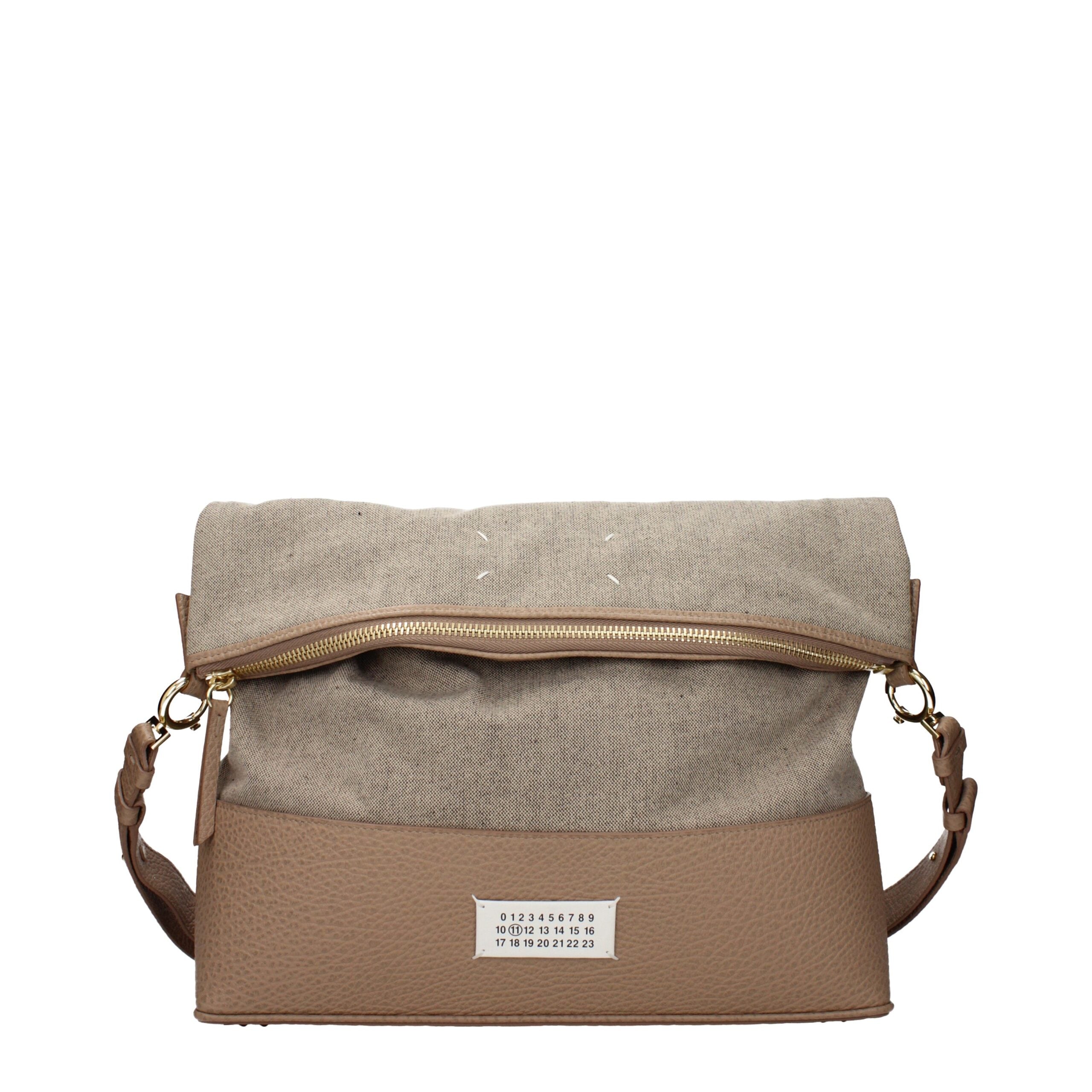 Maison Margiela Beige Stoff-Schultertasche