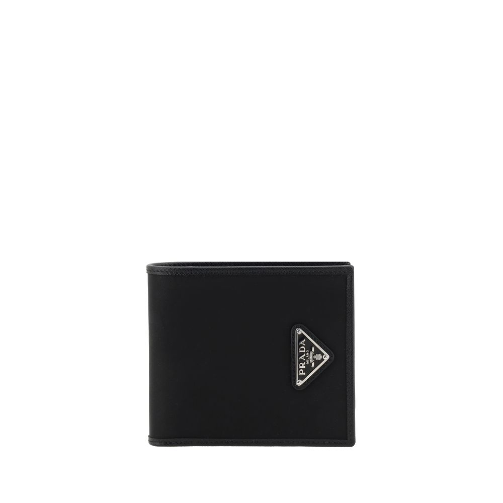 Prada Schwarzes Nylon Portemonnaie