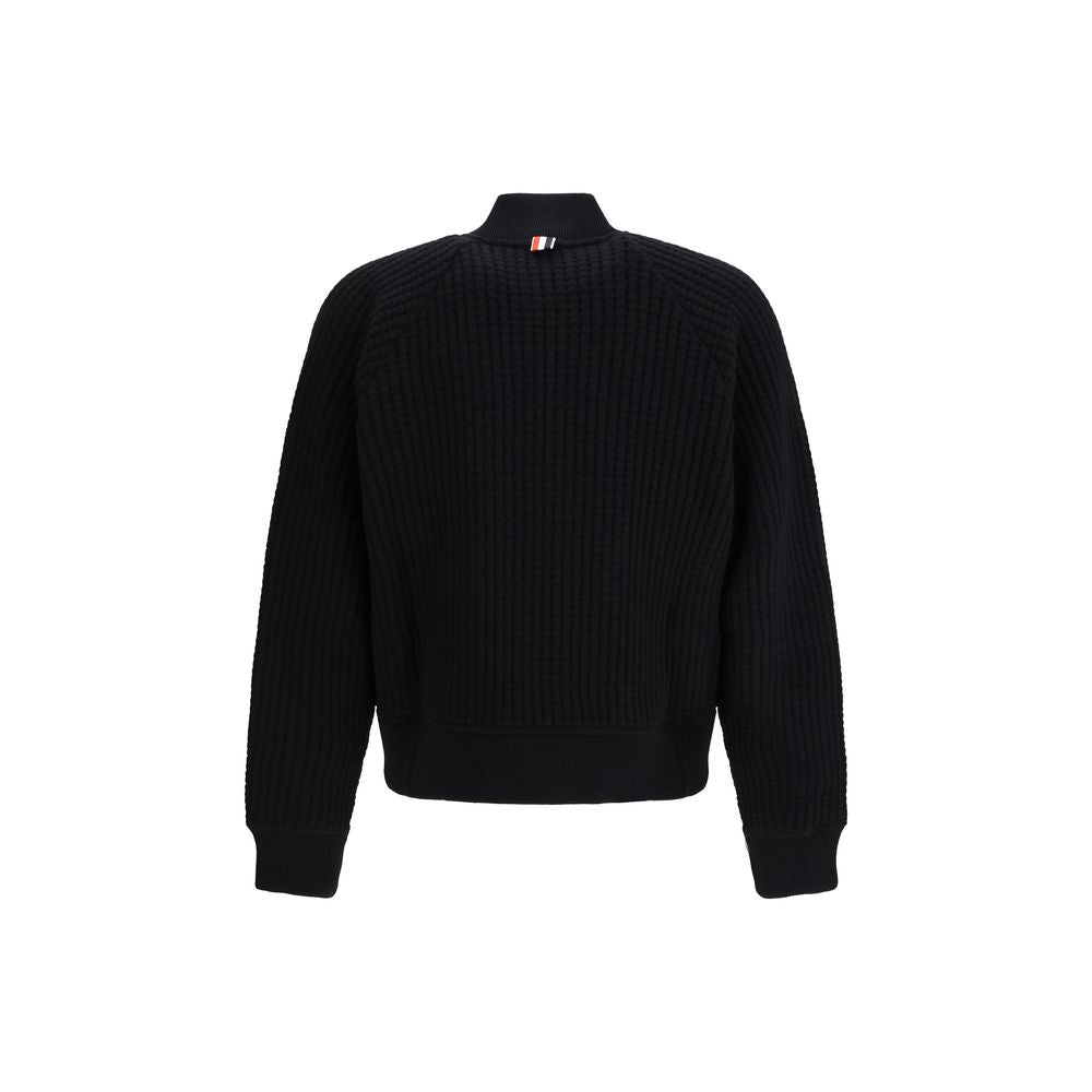 Thom Browne Schwarzer Oves Aries Bomber aus Wolle