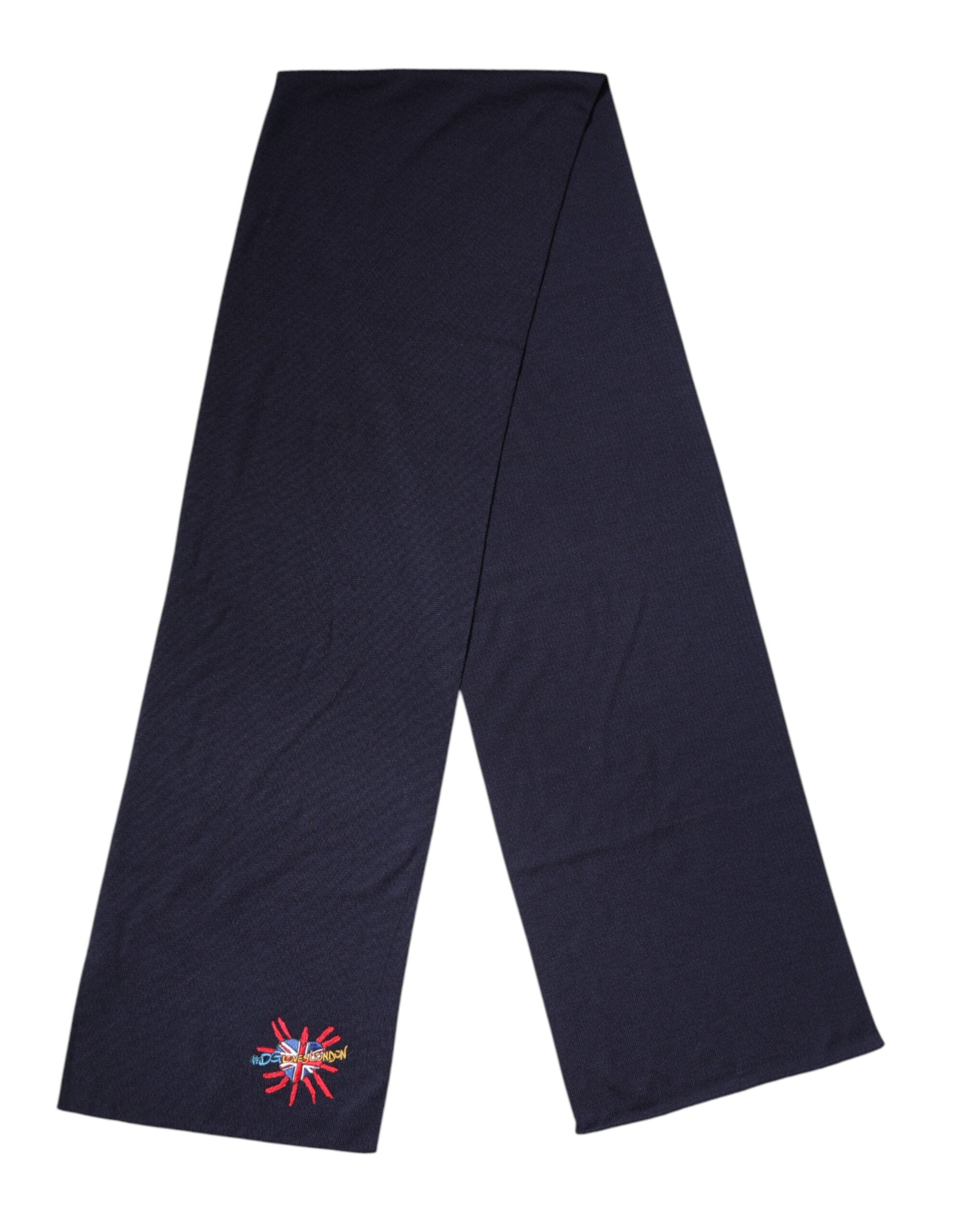 Dolce & Gabbana Blauer Wollschal DG Loves London für den Hals