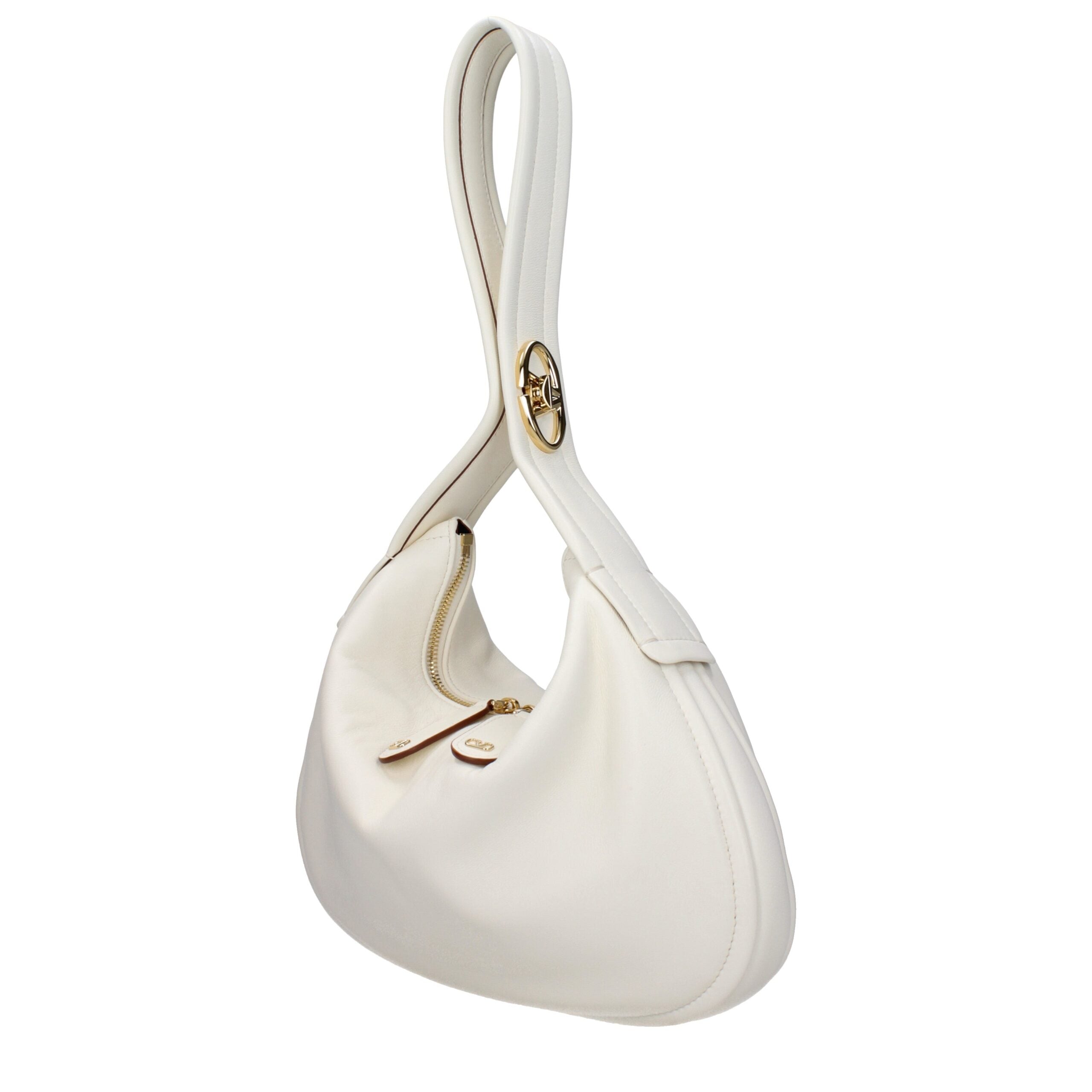 Valentino Garavani Beige Leder Handtasche